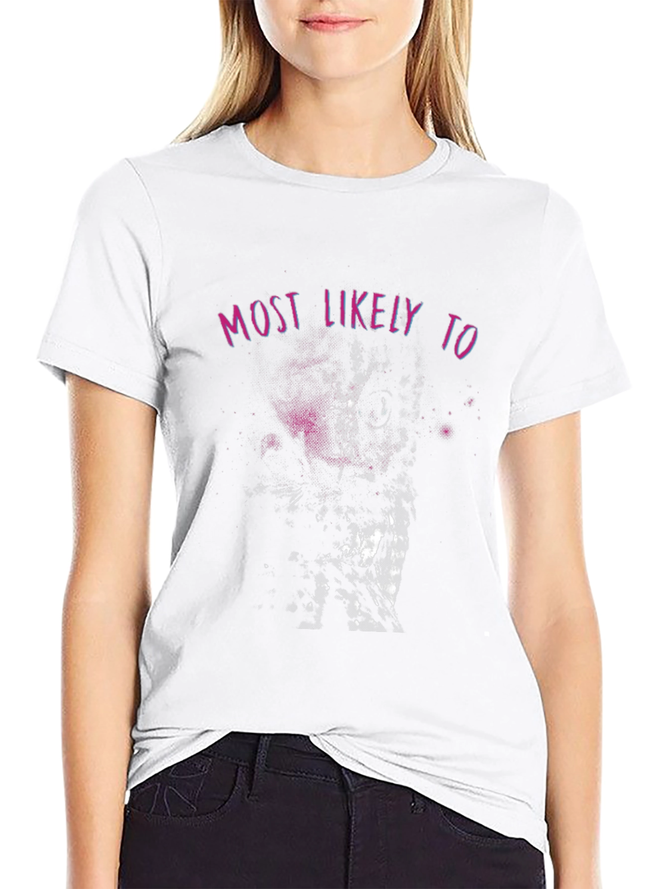 Most Likely To Graphic Tee - Black Cotton T-Shirt
