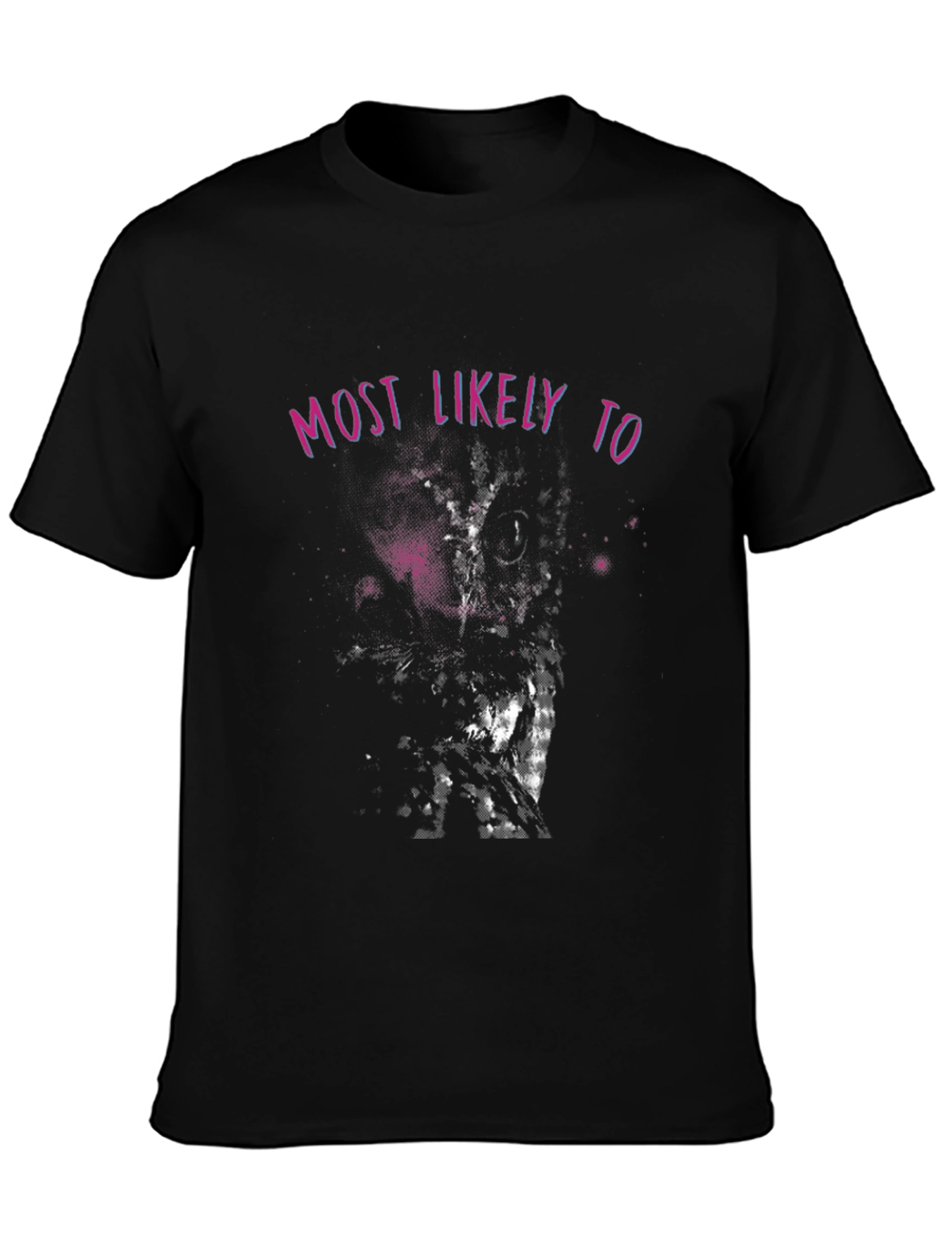 Most Likely To Graphic Tee - Black Cotton T-Shirt