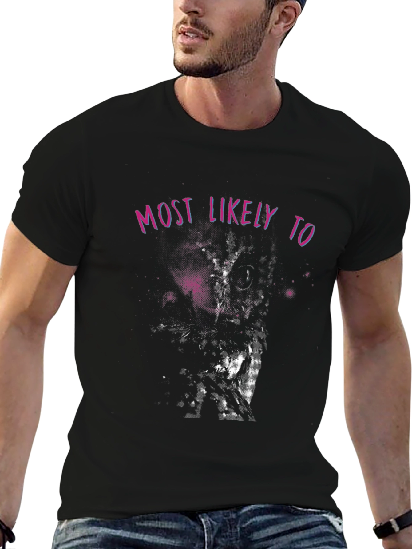 Most Likely To Graphic Tee - Black Cotton T-Shirt