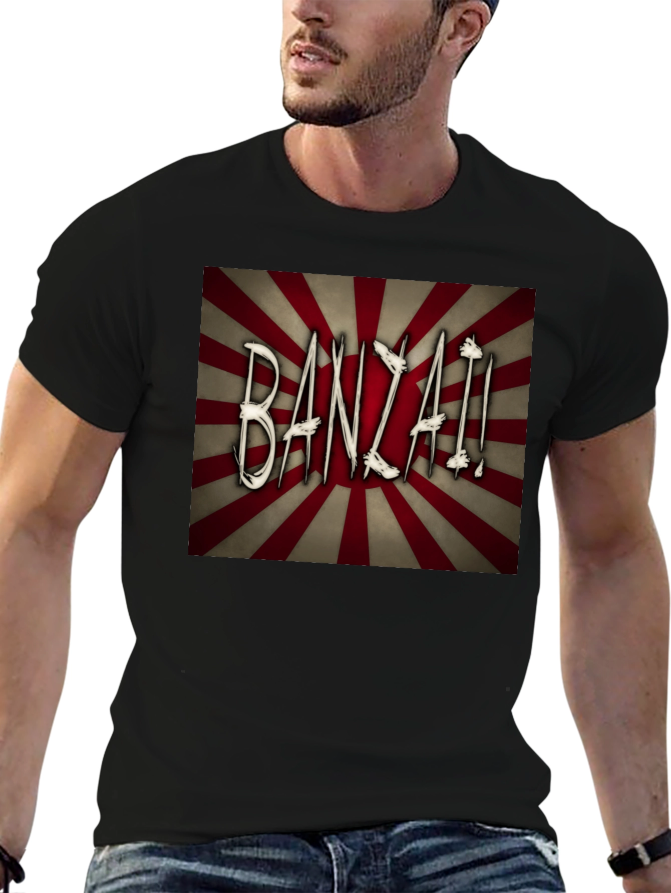 Banzai Graphic Tee - Retro Japanese Design