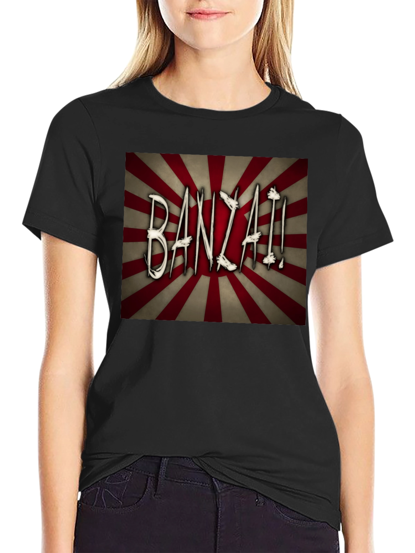 Banzai Graphic Tee - Retro Japanese Design