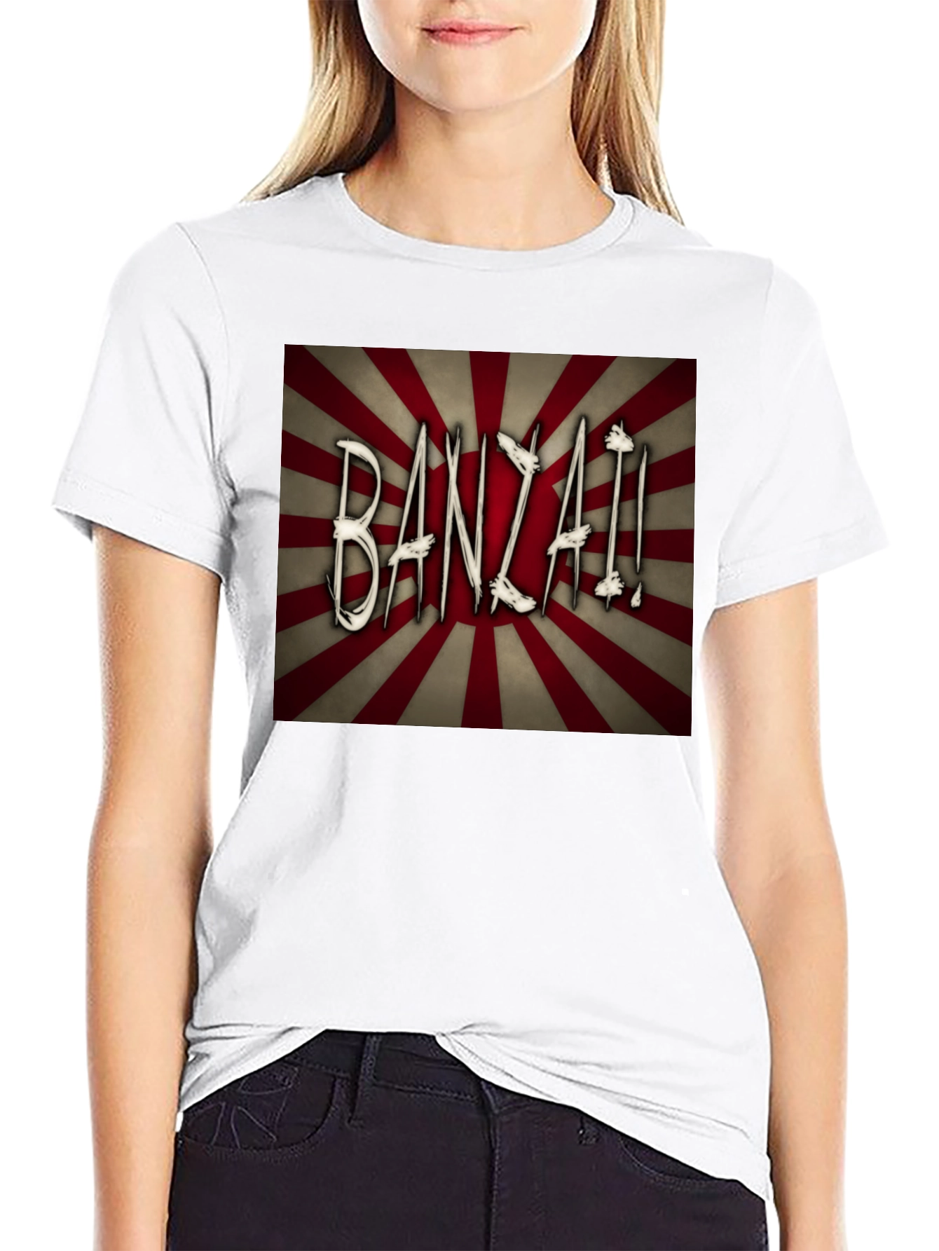 Banzai Graphic Tee - Retro Japanese Design