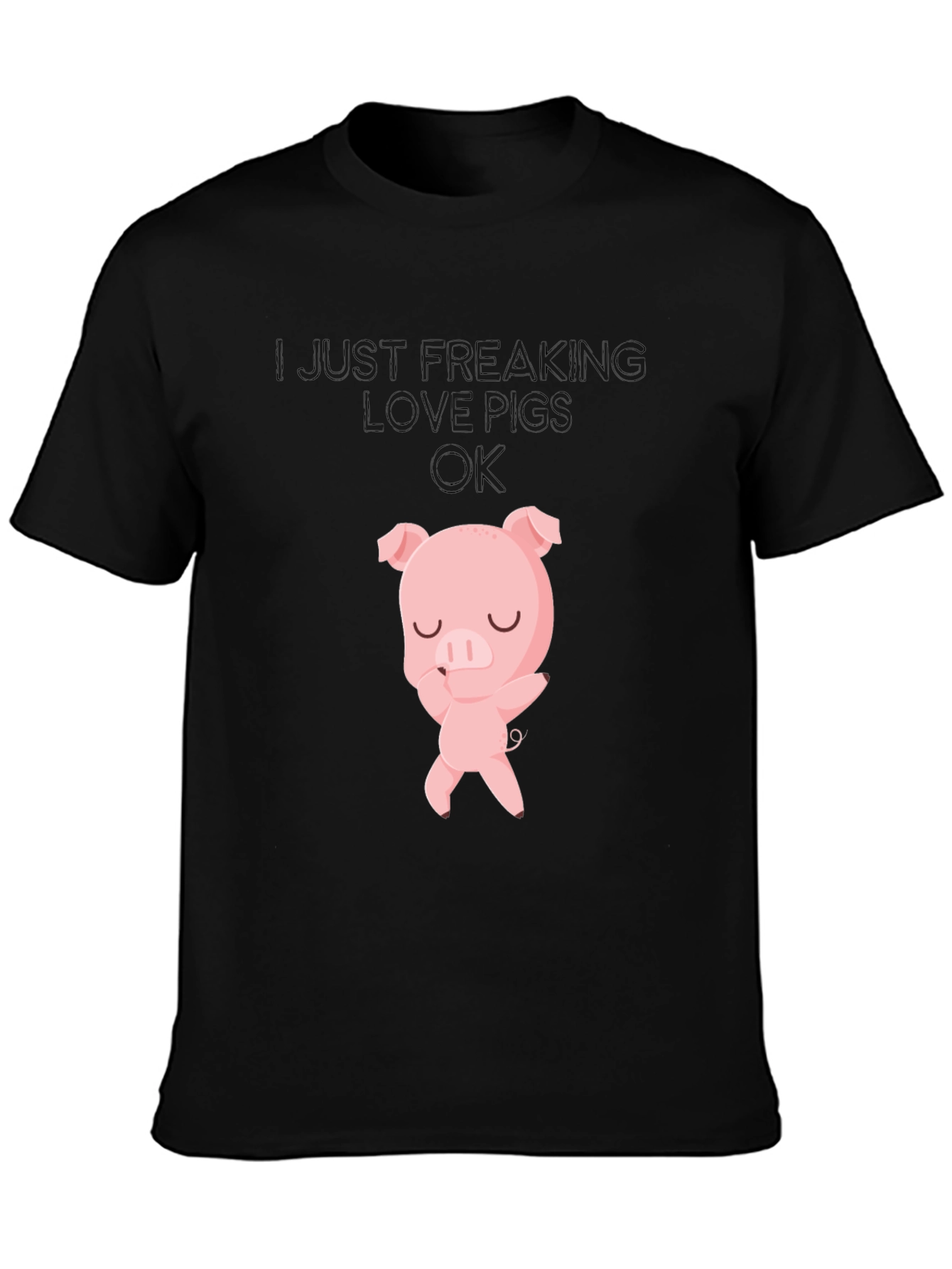 I Love Pigs T-Shirt - Cute Pig Design