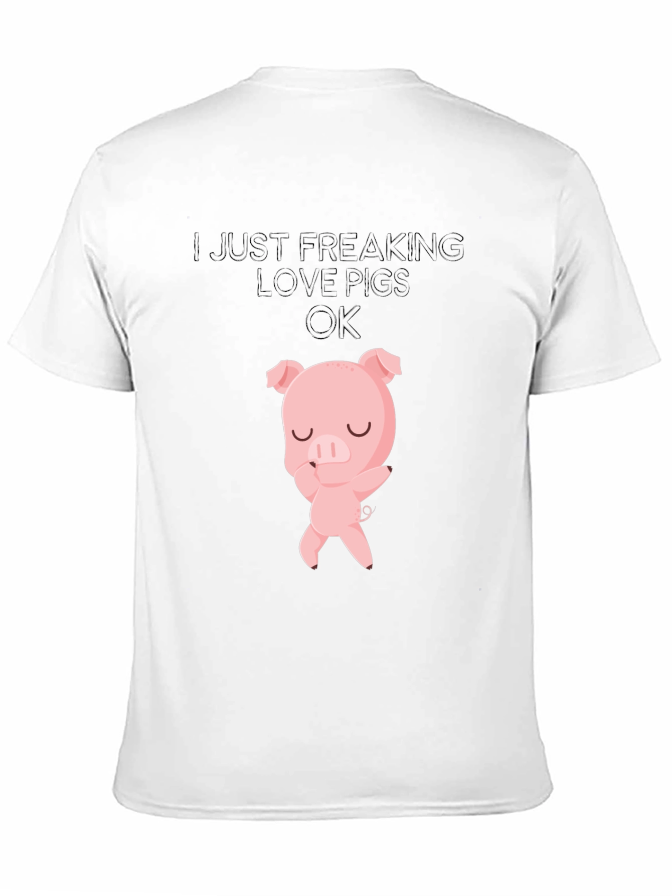 I Love Pigs T-Shirt - Cute Pig Design