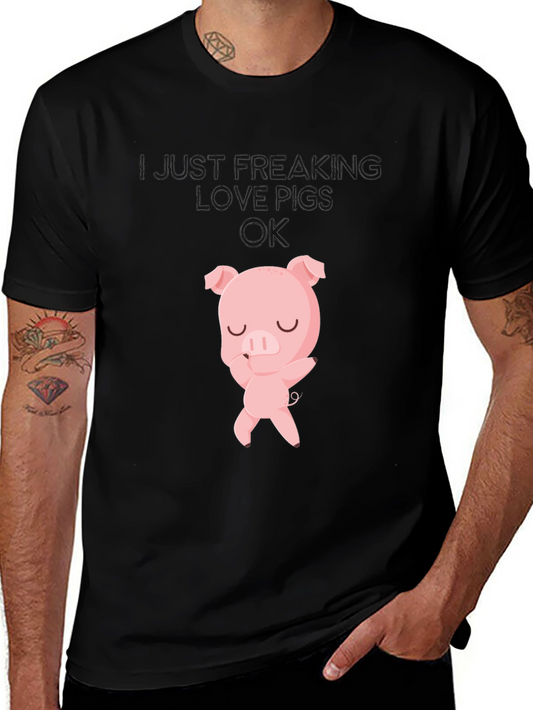 I Love Pigs T-Shirt - Cute Pig Design
