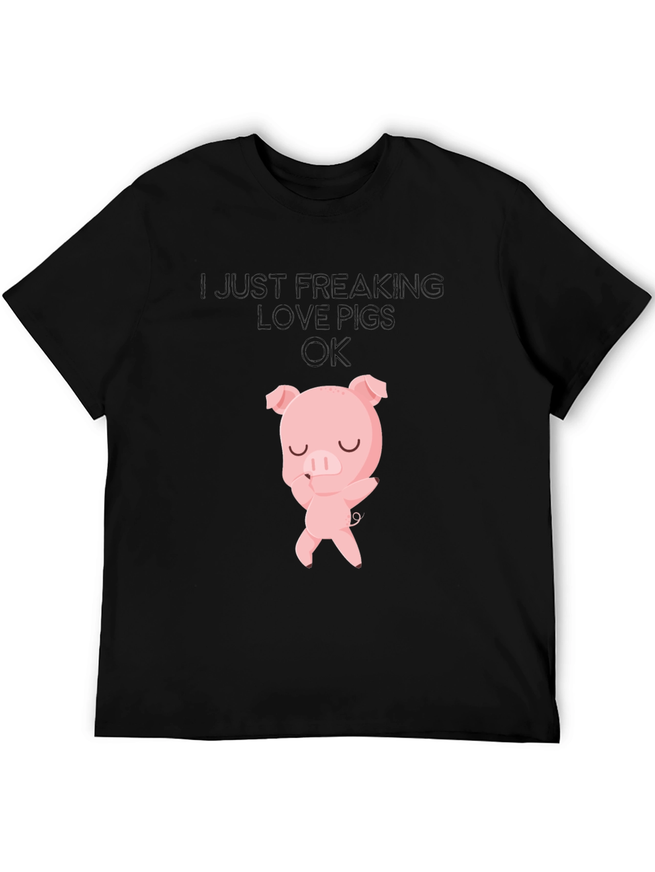I Love Pigs T-Shirt - Cute Pig Design