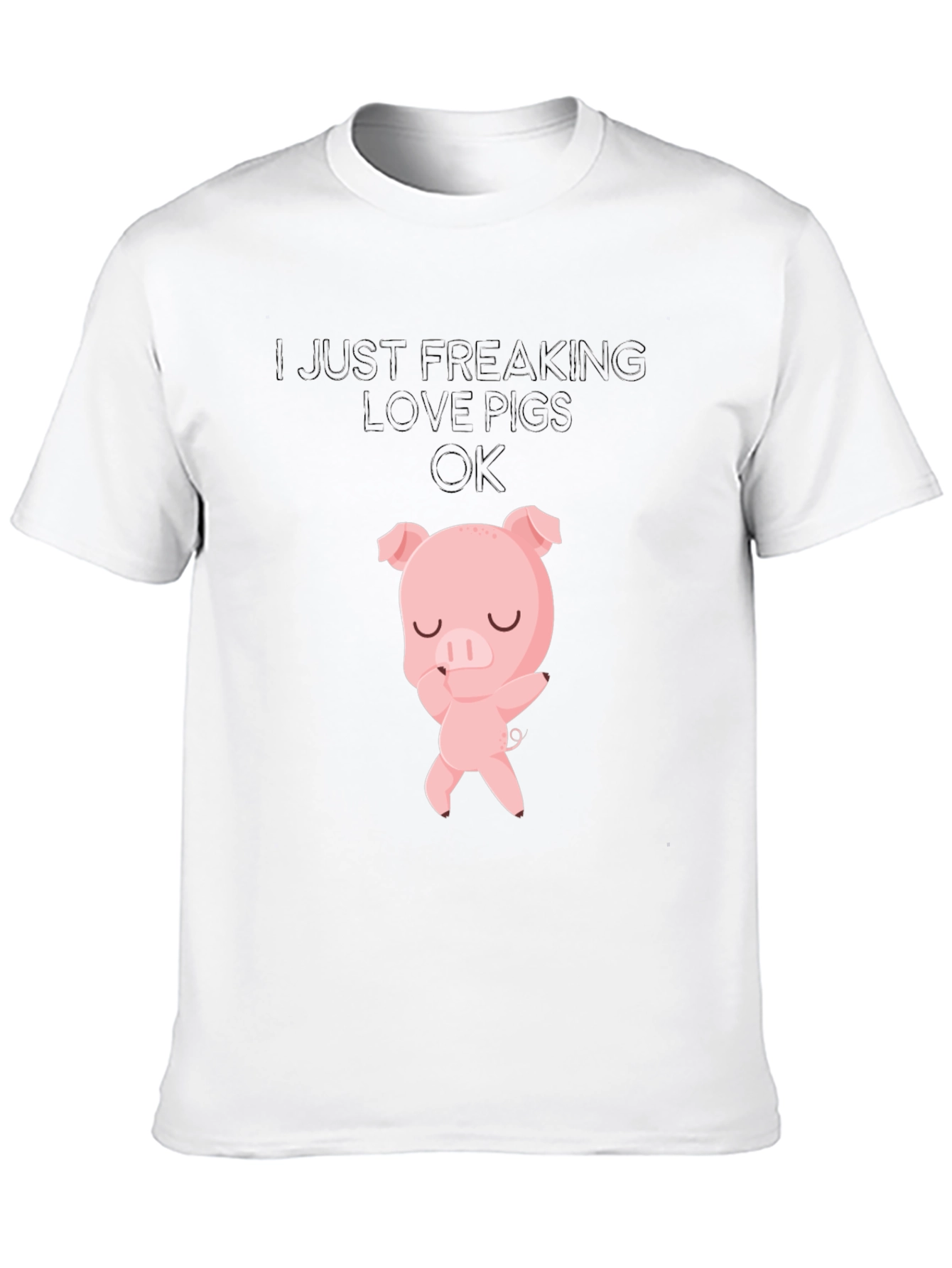 I Love Pigs T-Shirt - Cute Pig Design