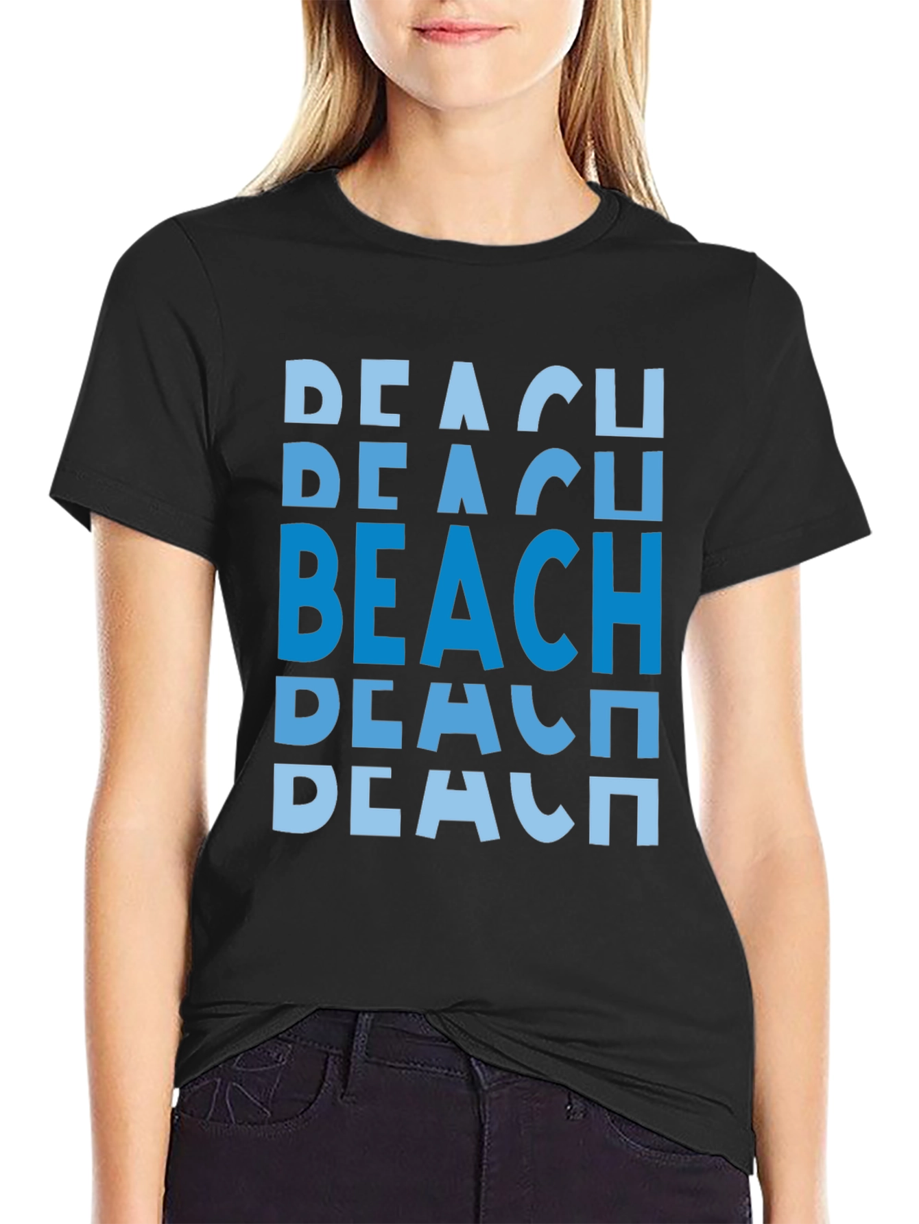 Beach Text Graphic T-Shirt | Relaxed Fit