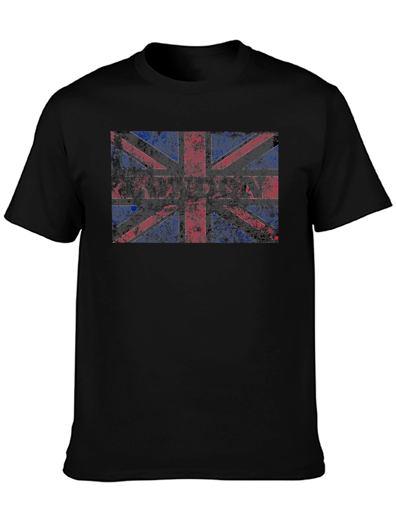 London Union Jack Graphic Black T-Shirt