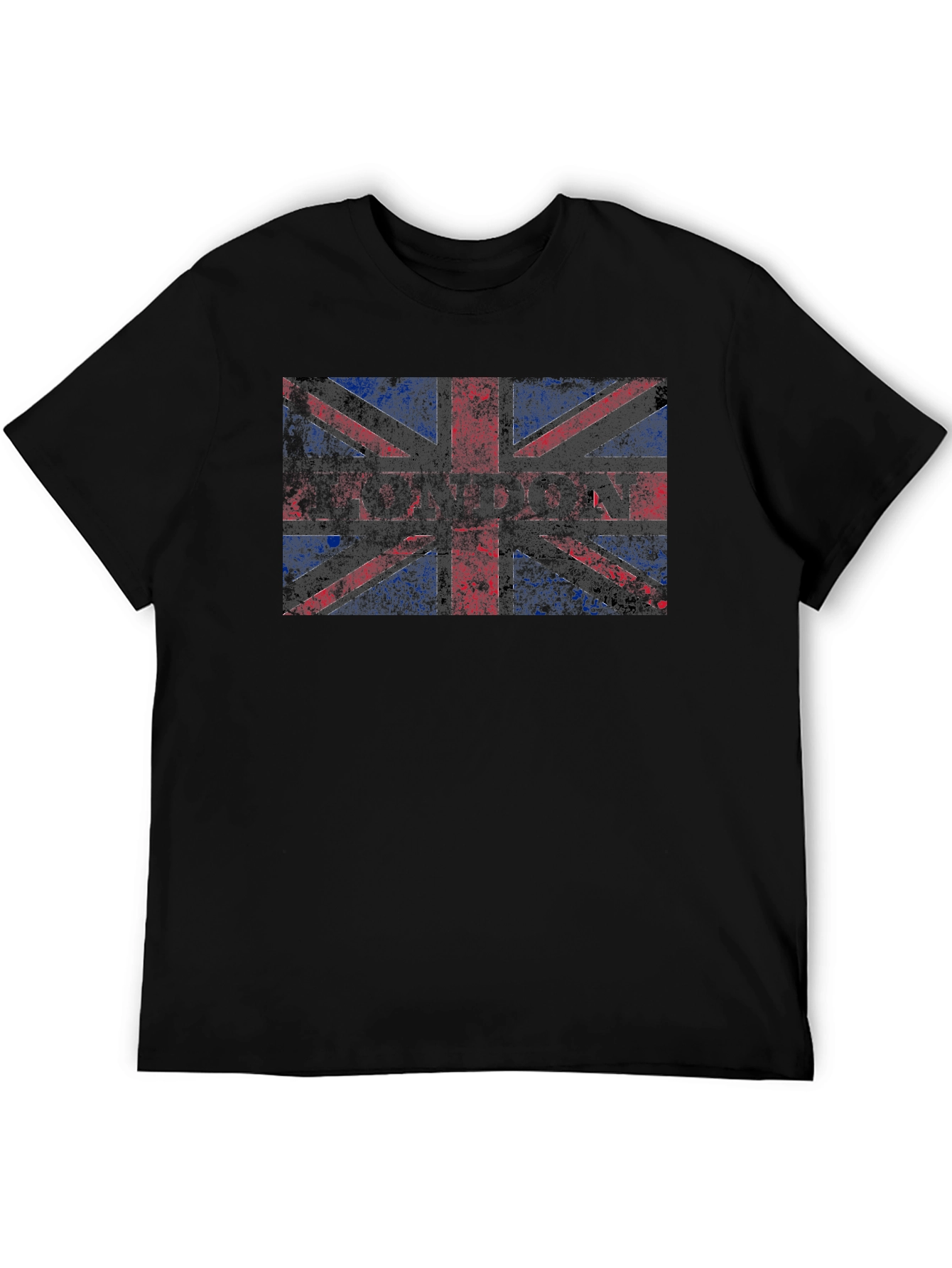London Union Jack Graphic Black T-Shirt