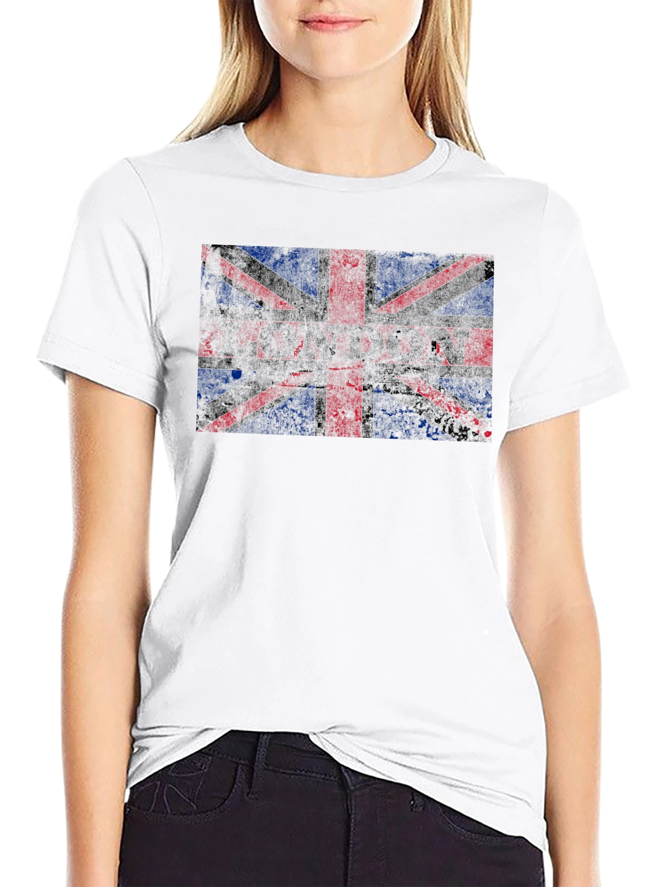 London Union Jack Graphic Black T-Shirt