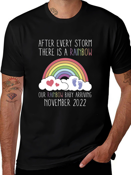 Rainbow Baby Announcement T-Shirt November 2022