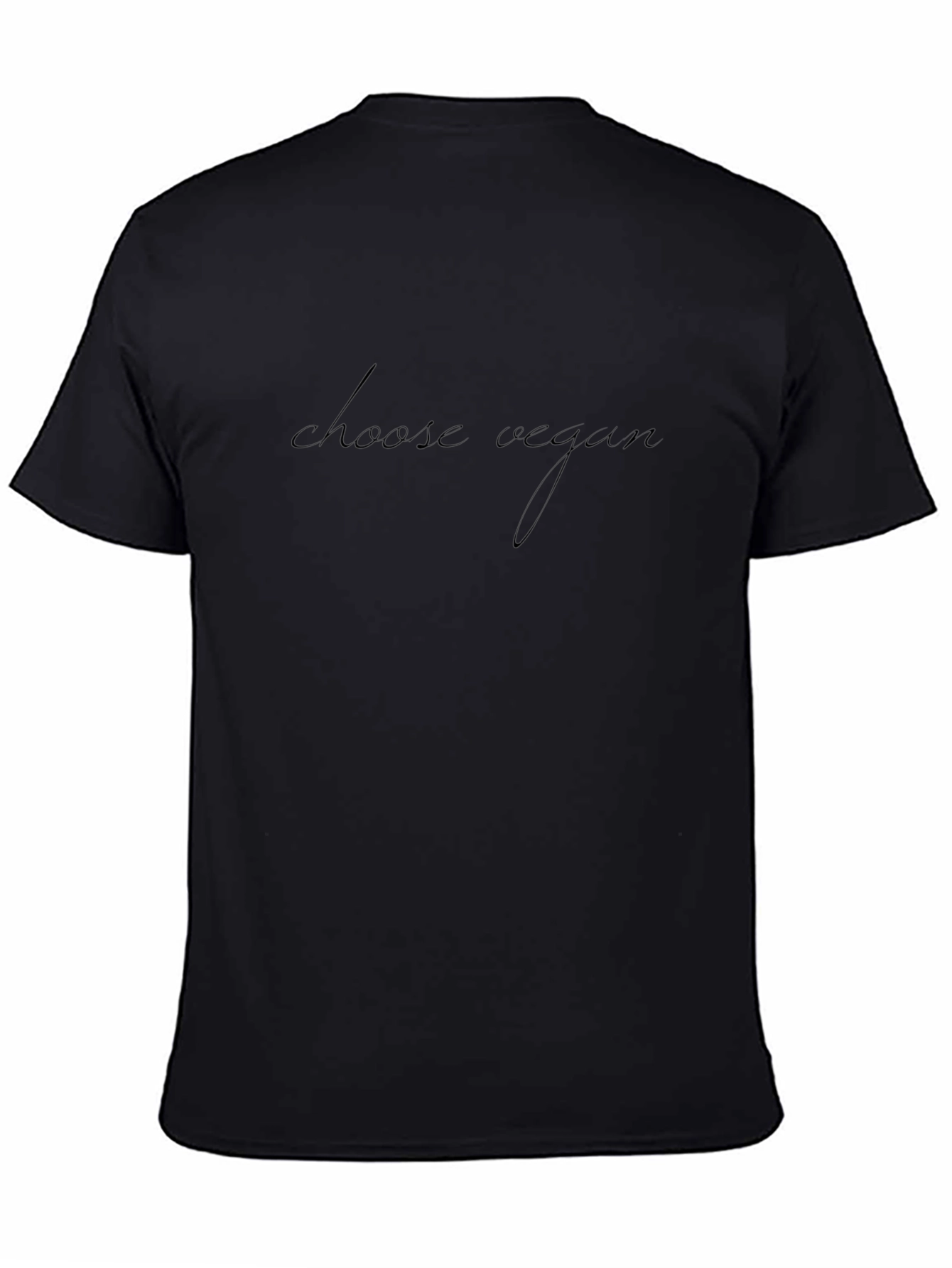 Choose Vegan Black T-Shirt - Mens Casual Tee