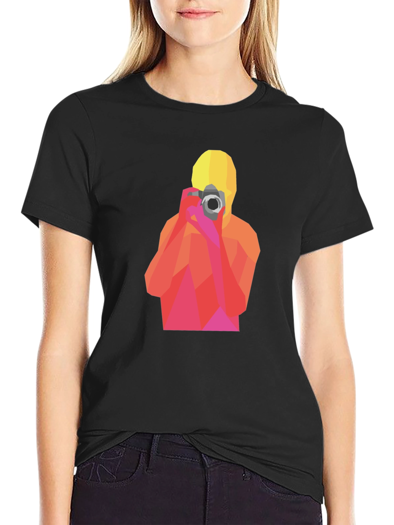 Geometric Photographer Graphic T-Shirt
