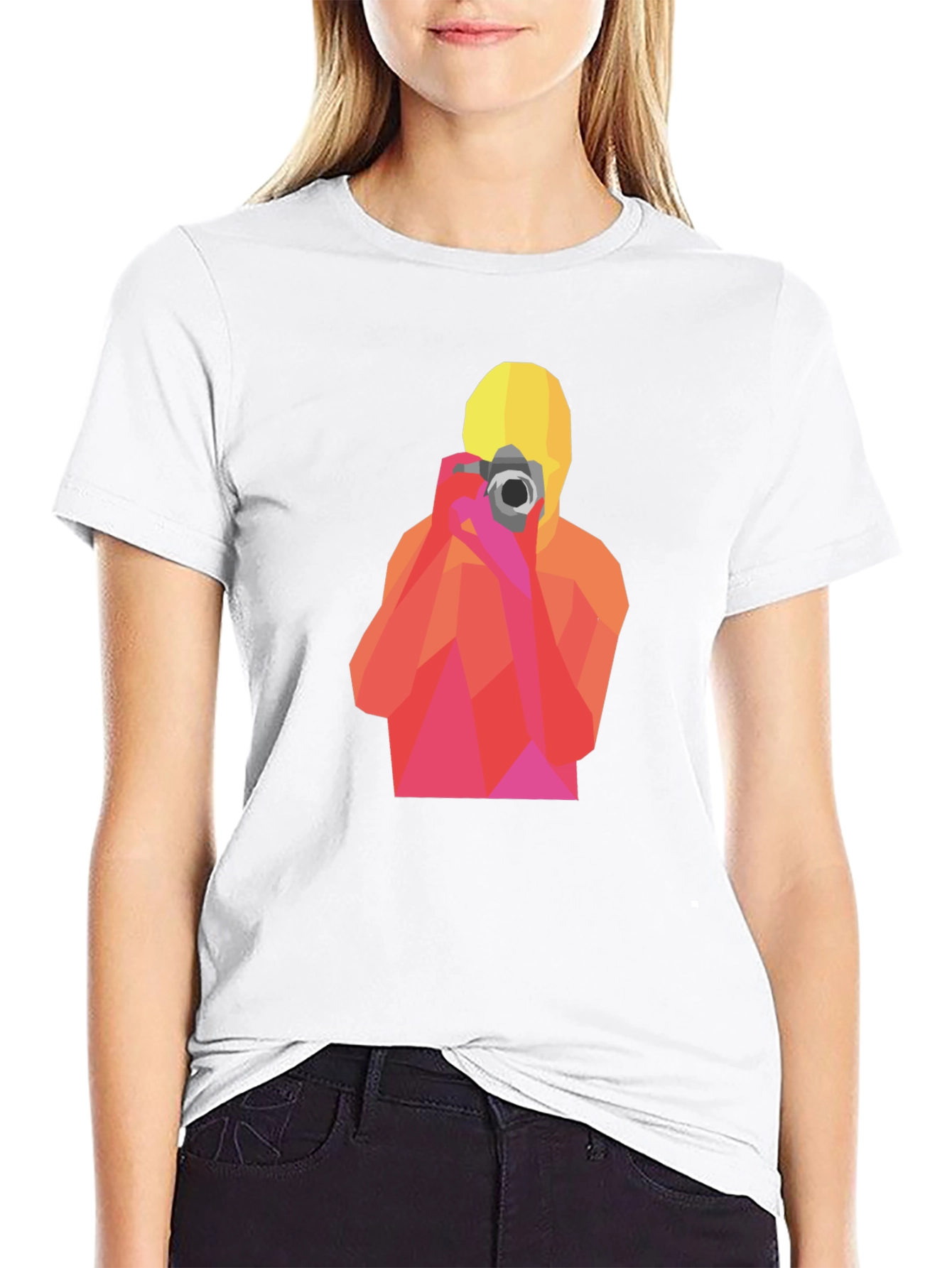 Geometric Photographer Graphic T-Shirt