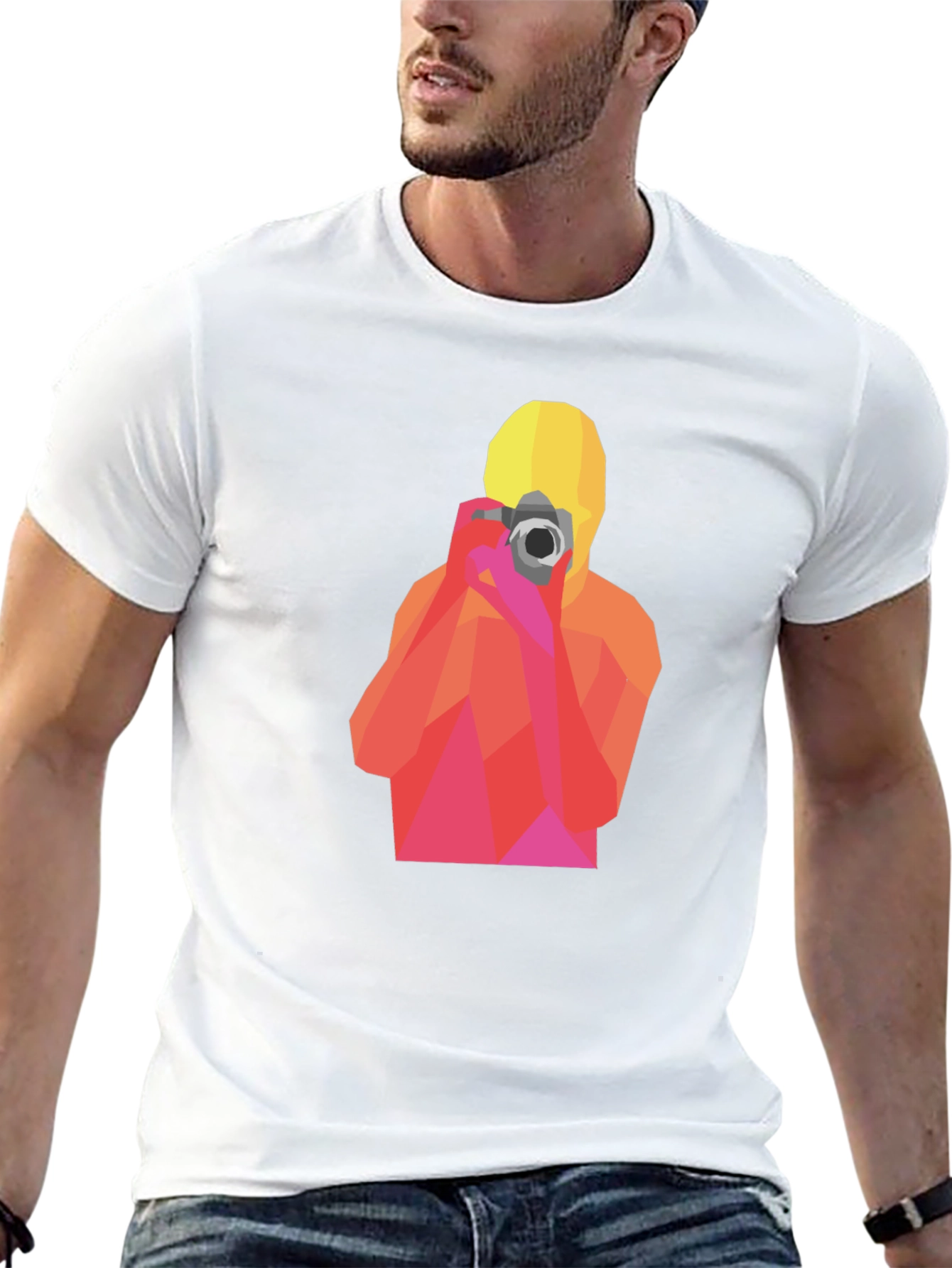 Geometric Photographer Graphic T-Shirt