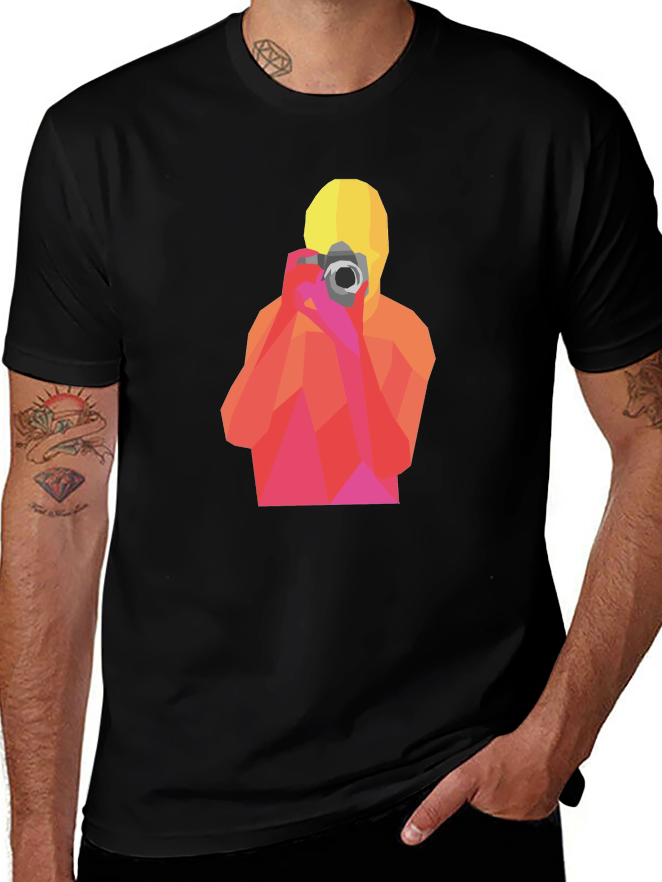 Geometric Photographer Graphic T-Shirt
