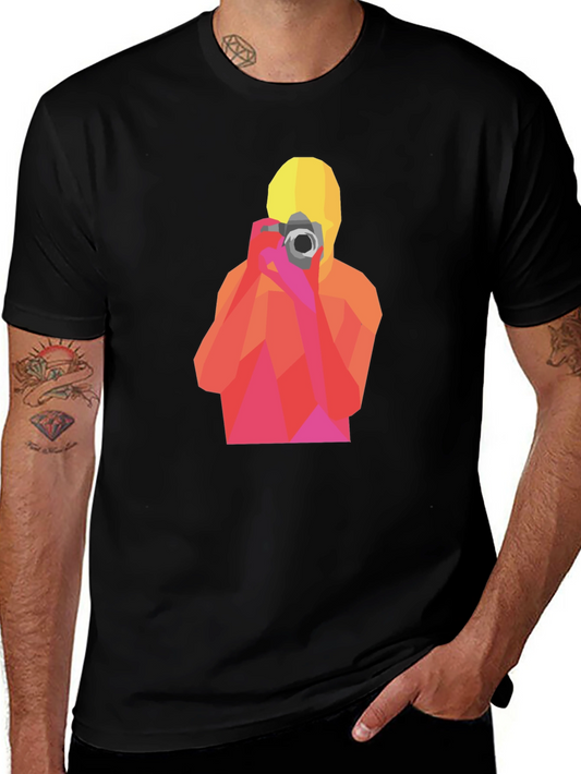 Geometric Photographer Graphic T-Shirt
