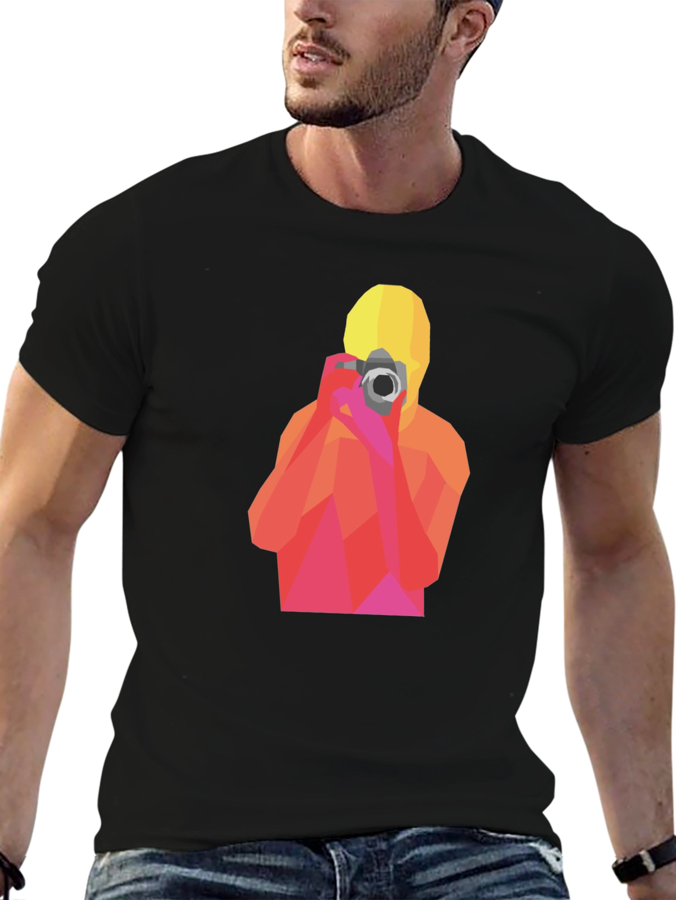 Geometric Photographer Graphic T-Shirt