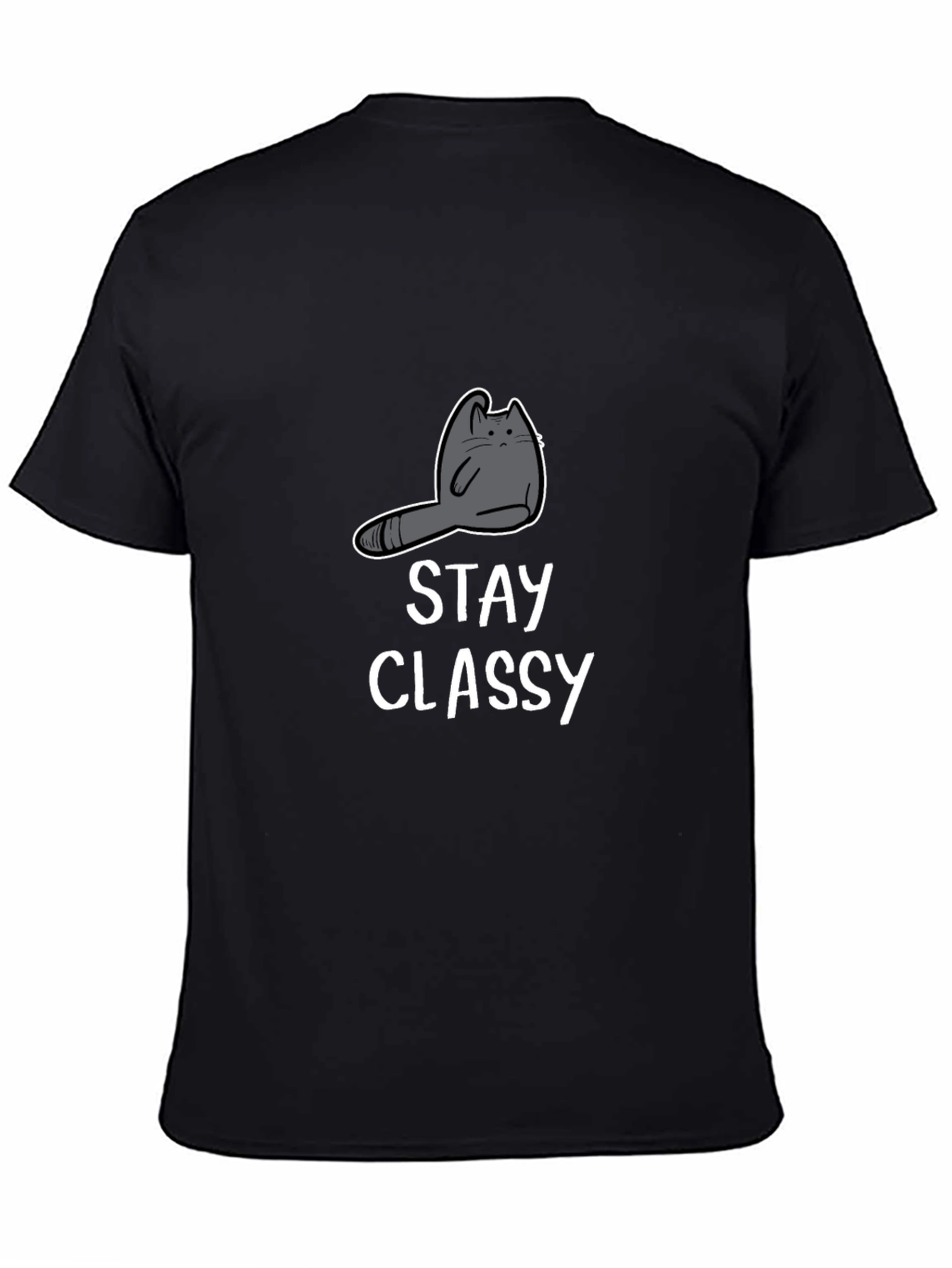 Stay Classy Cat Graphic Tee - Unisex Cotton T-Shirt