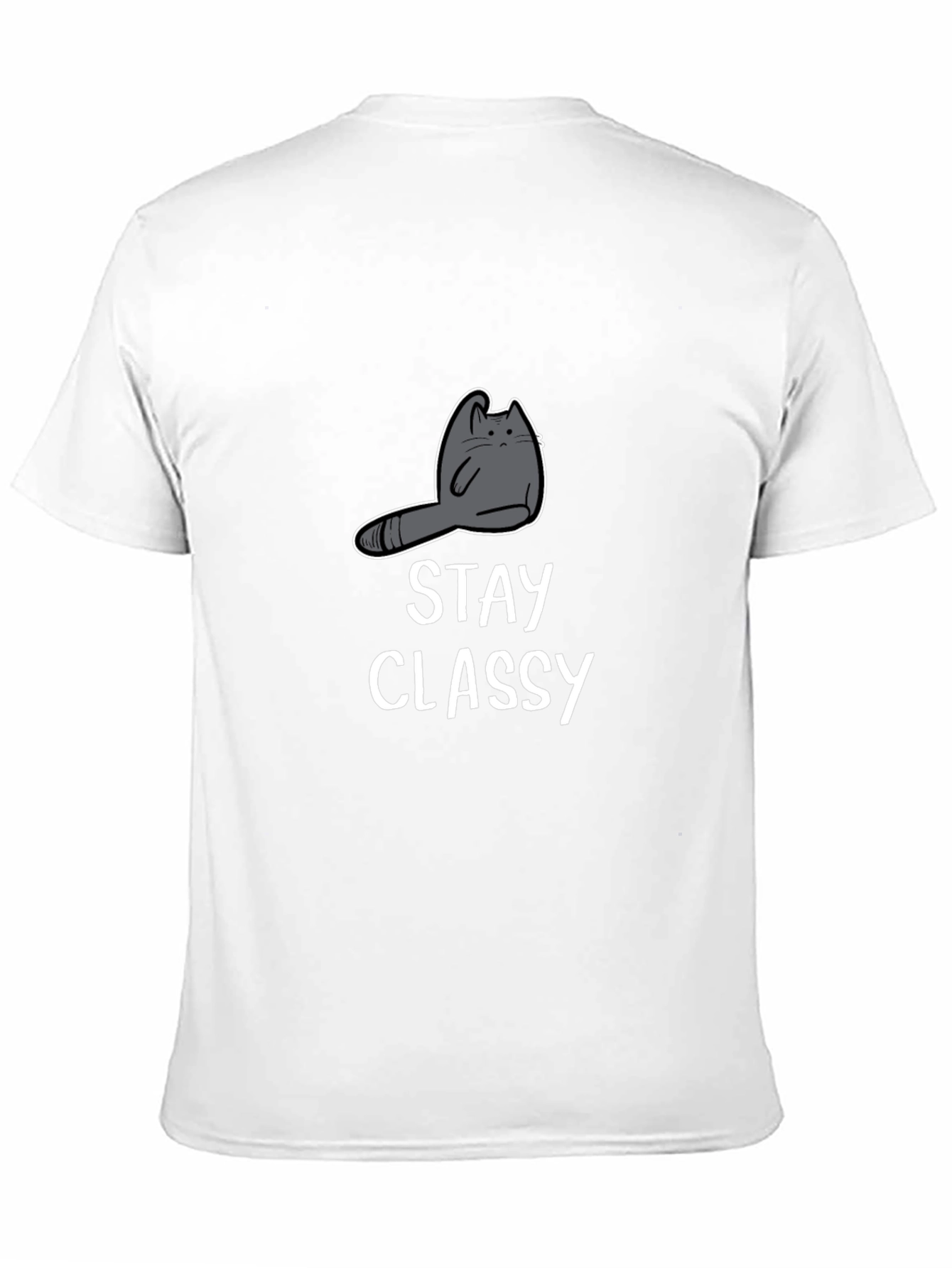 Stay Classy Cat Graphic Tee - Unisex Cotton T-Shirt