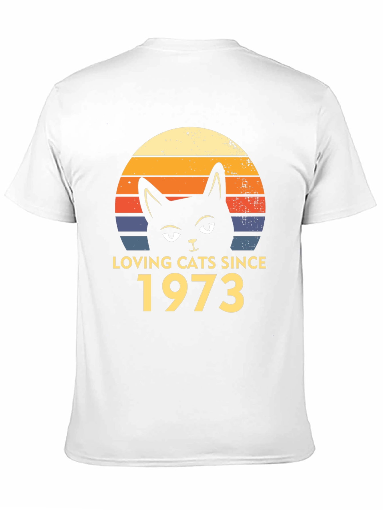 Loving Cats Since 1973 Retro Graphic T-Shirt