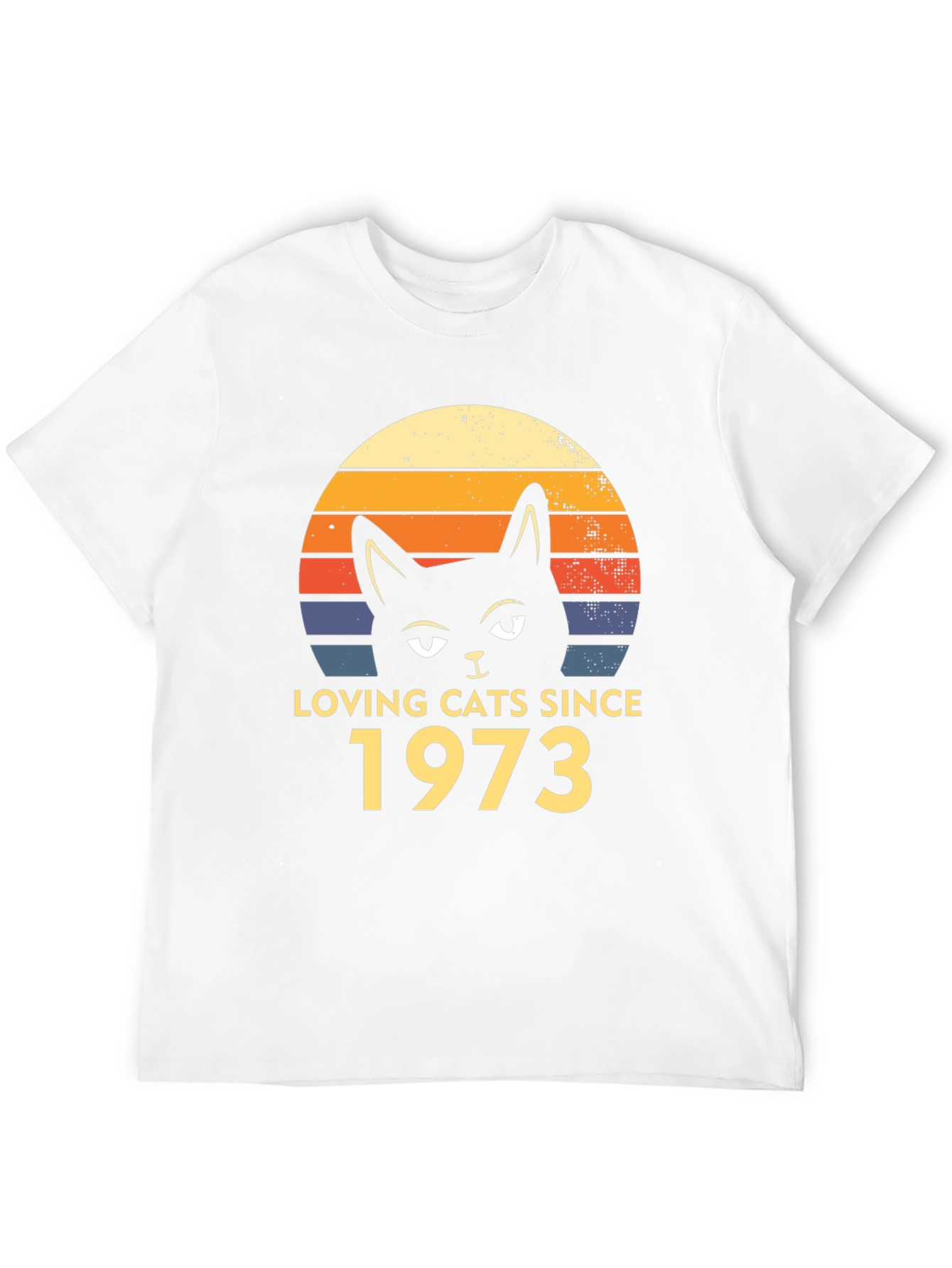 Loving Cats Since 1973 Retro Graphic T-Shirt