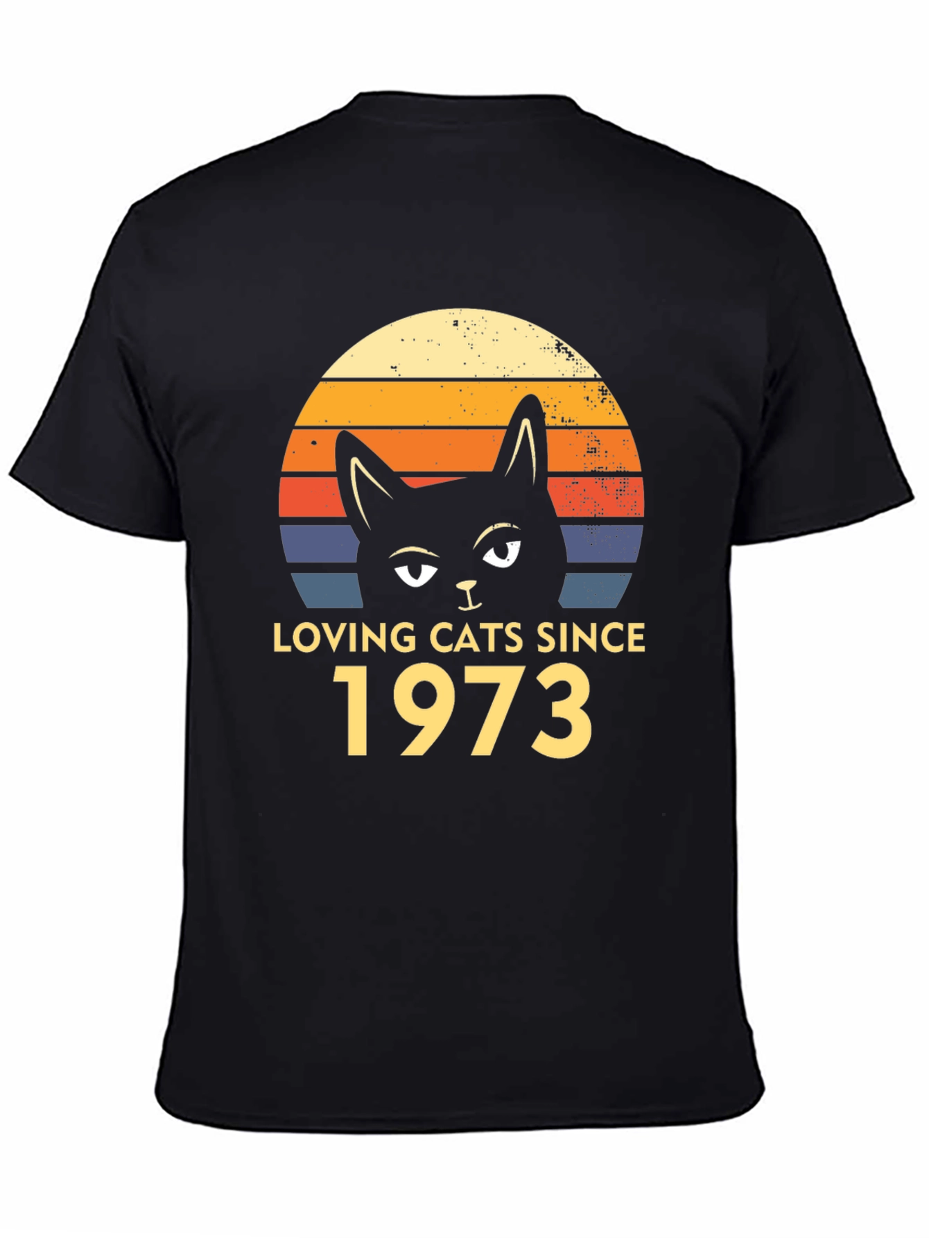 Loving Cats Since 1973 Retro Graphic T-Shirt
