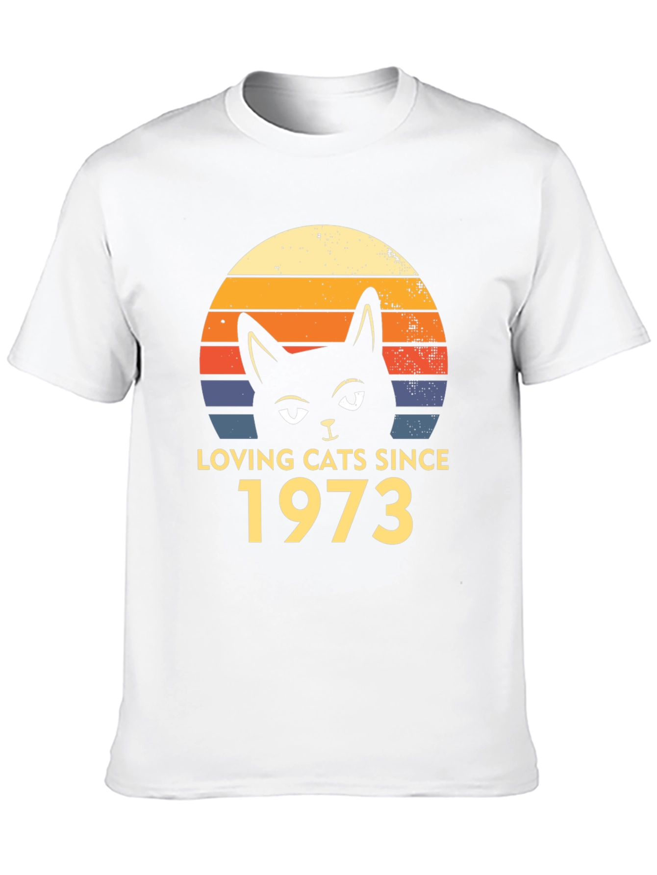 Loving Cats Since 1973 Retro Graphic T-Shirt