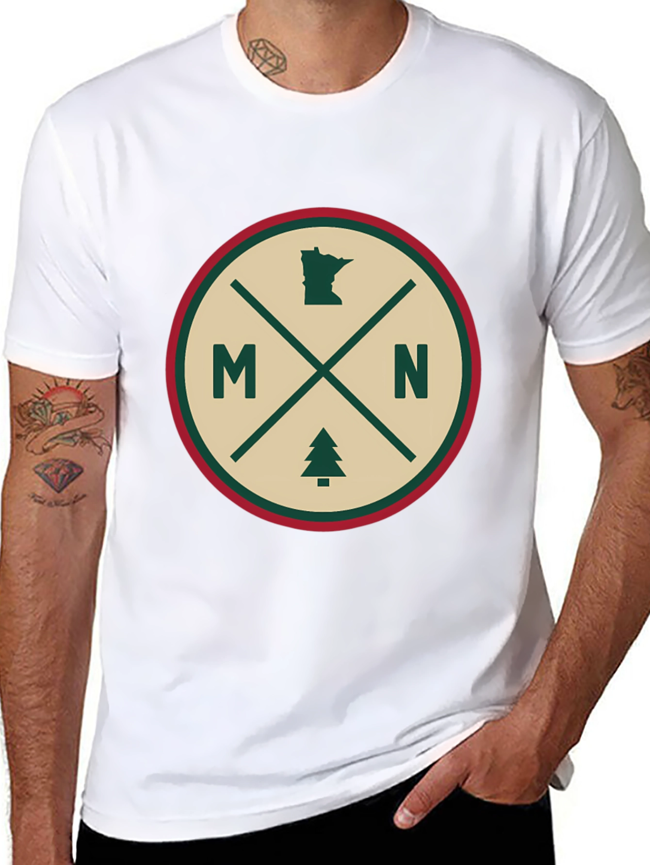 Minnesota Pride Tee - MN State & Tree Graphic