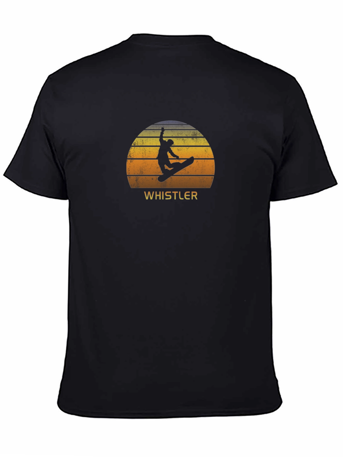 Whistler Sunset Snowboarder Graphic Tee