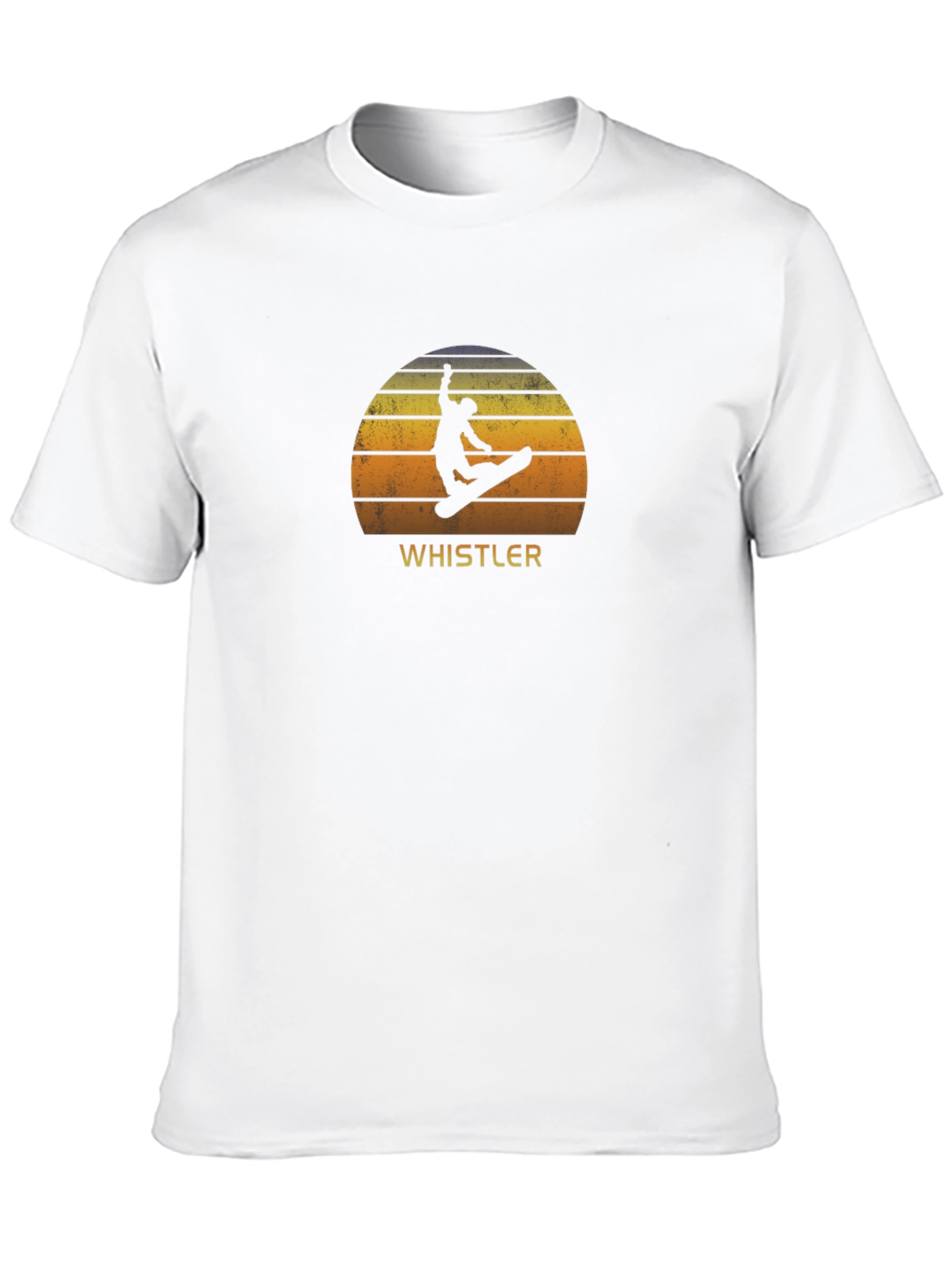 Whistler Sunset Snowboarder Graphic Tee