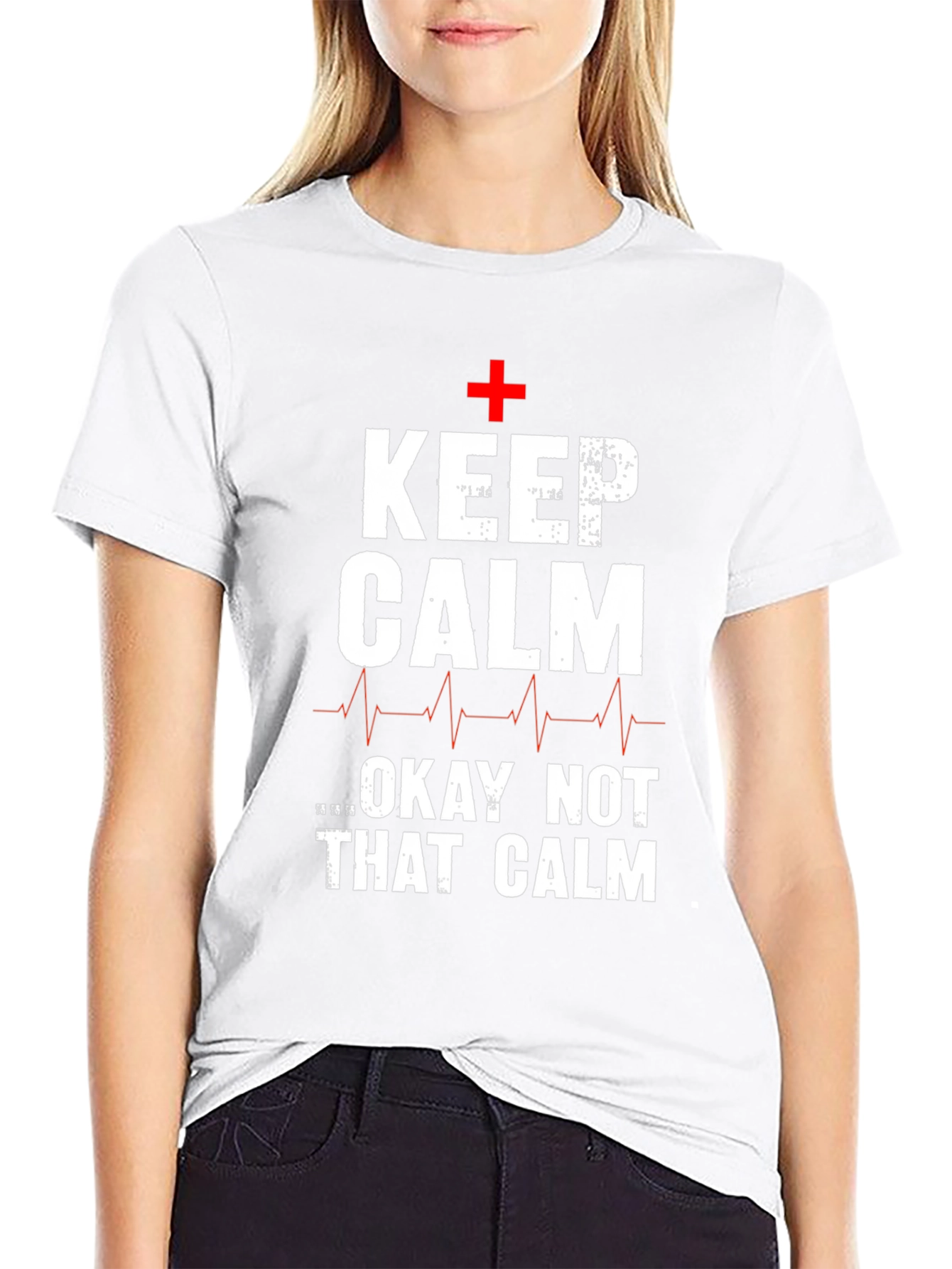 Keep Calm T-Shirt Funny Nurse Tee