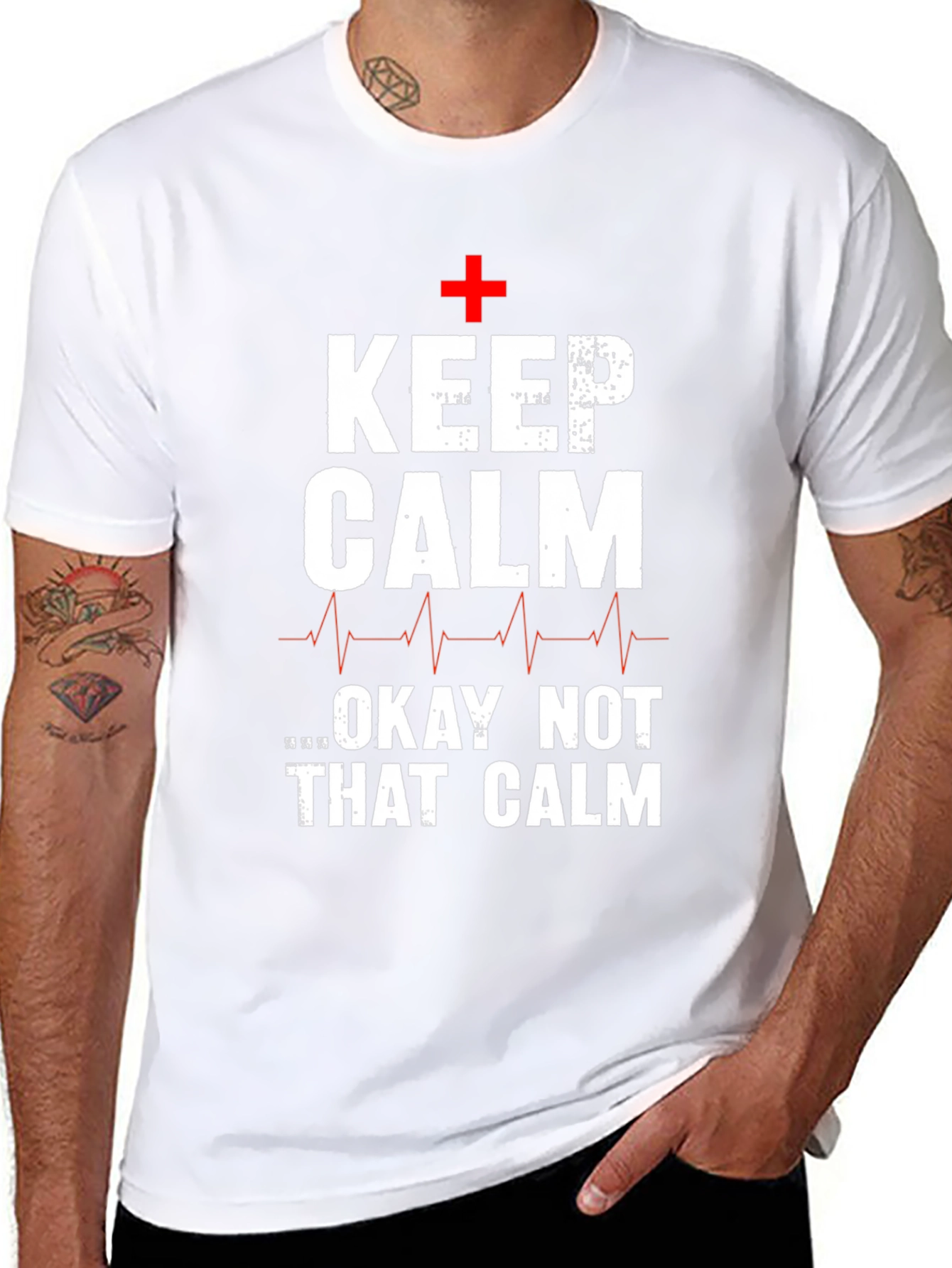 Keep Calm T-Shirt Funny Nurse Tee