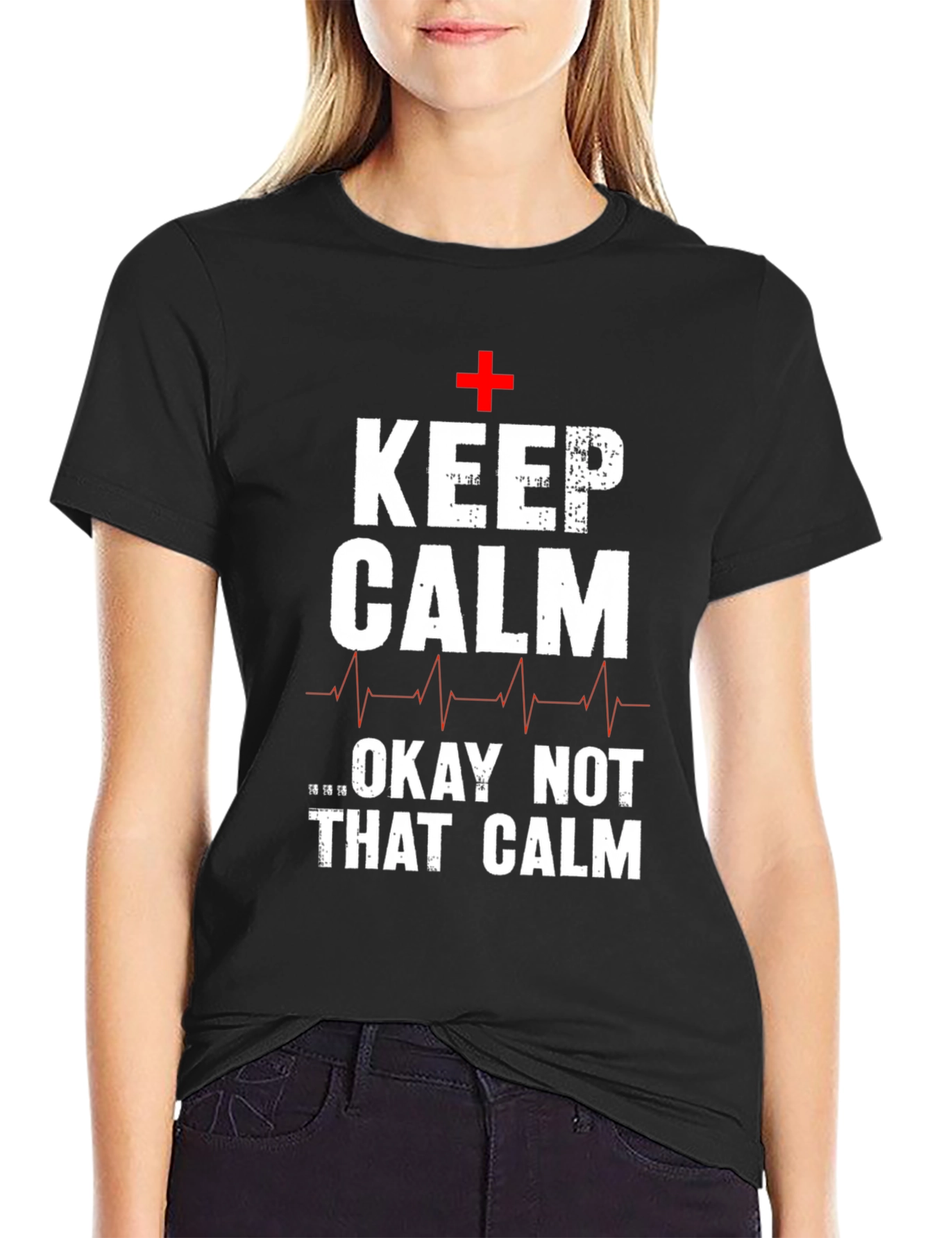 Keep Calm T-Shirt Funny Nurse Tee