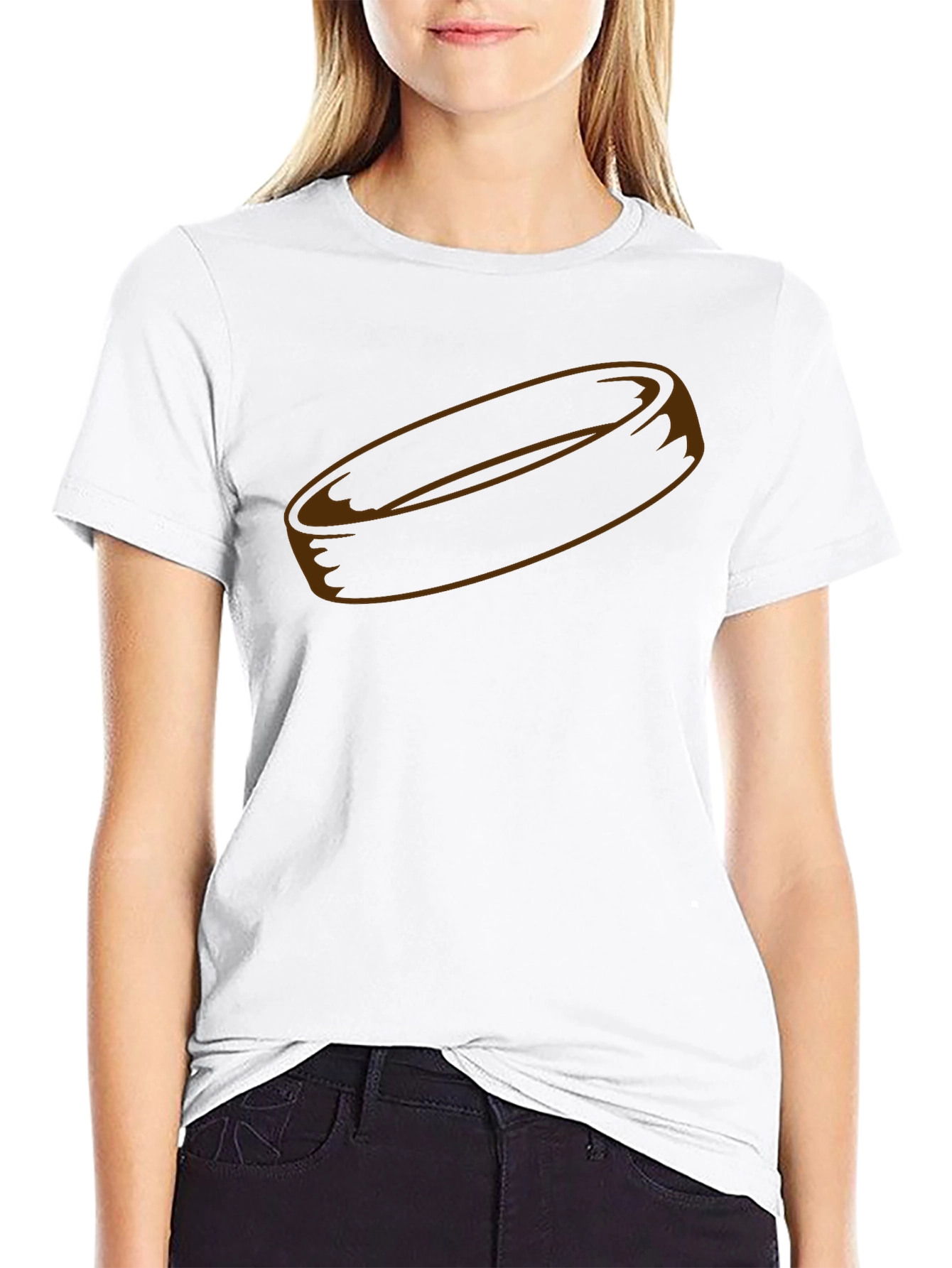 Hockey Puck Graphic T-Shirt
