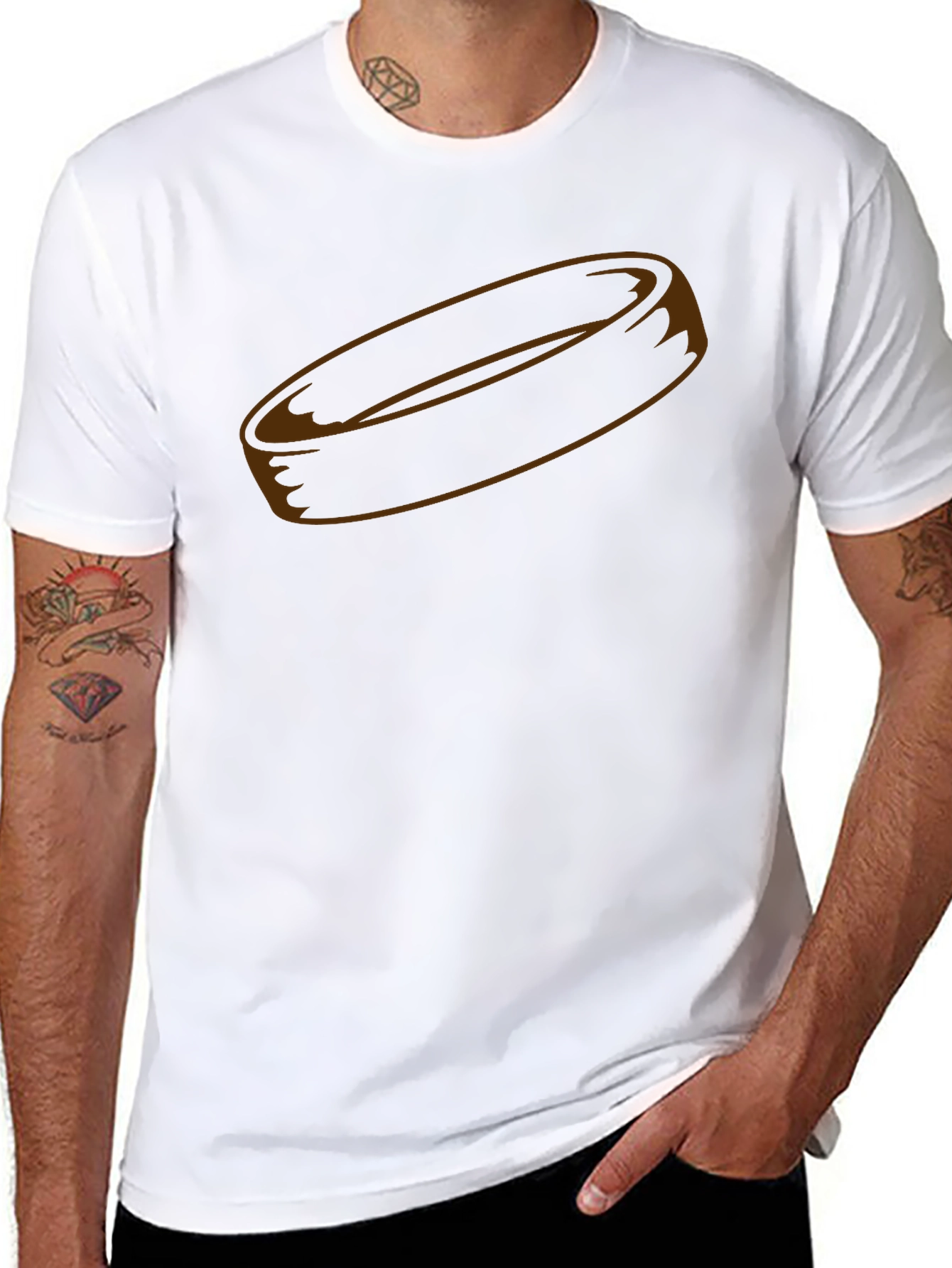 Hockey Puck Graphic T-Shirt