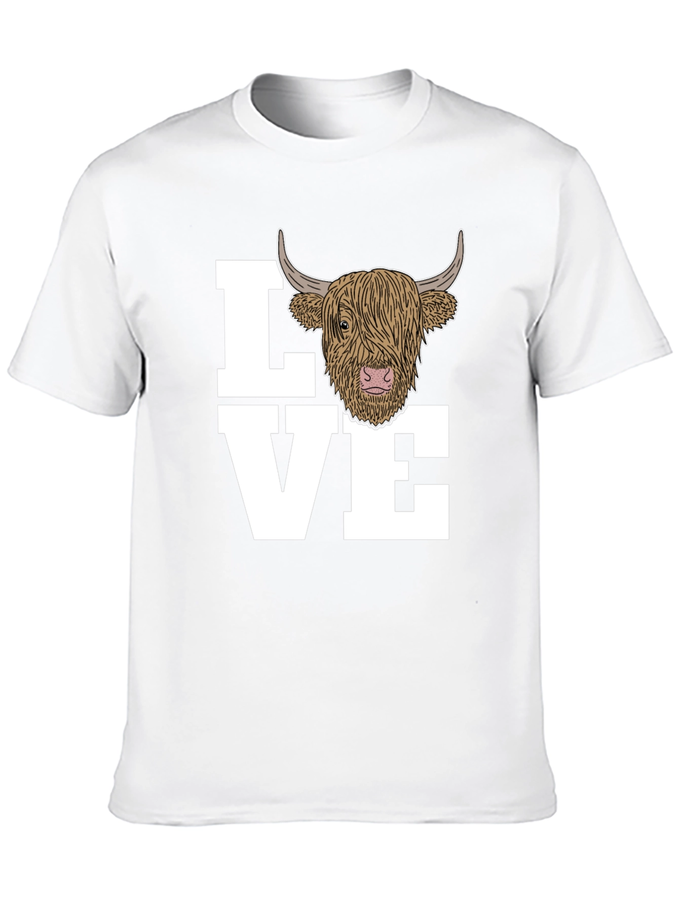 Love Highland Cow Graphic Tee
