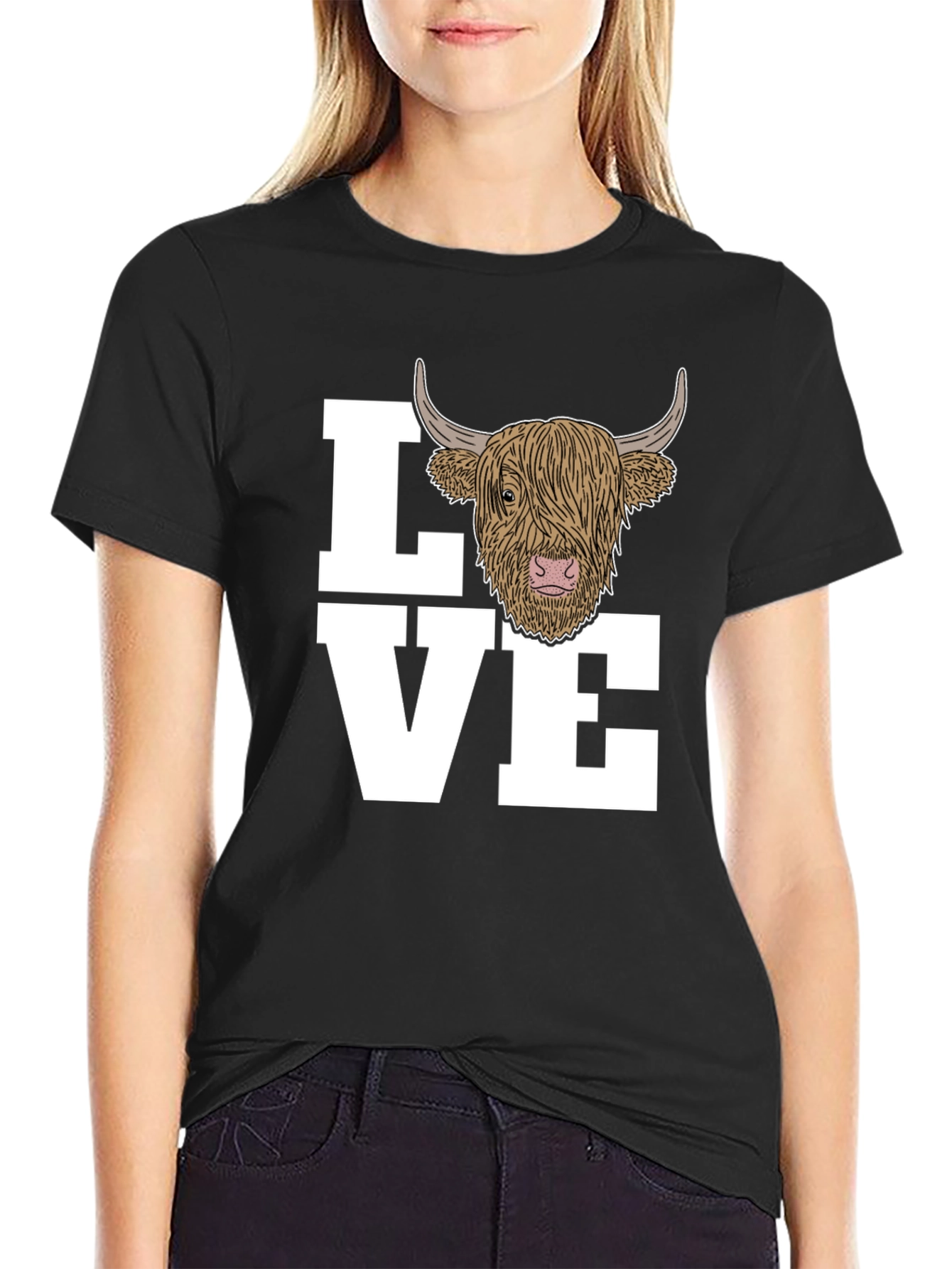 Love Highland Cow Graphic Tee