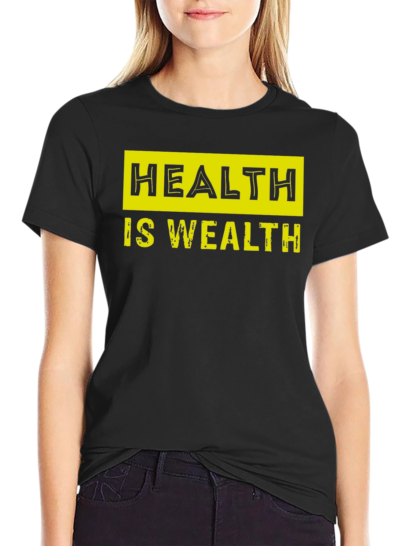 Health Is Wealth Graphic Tee