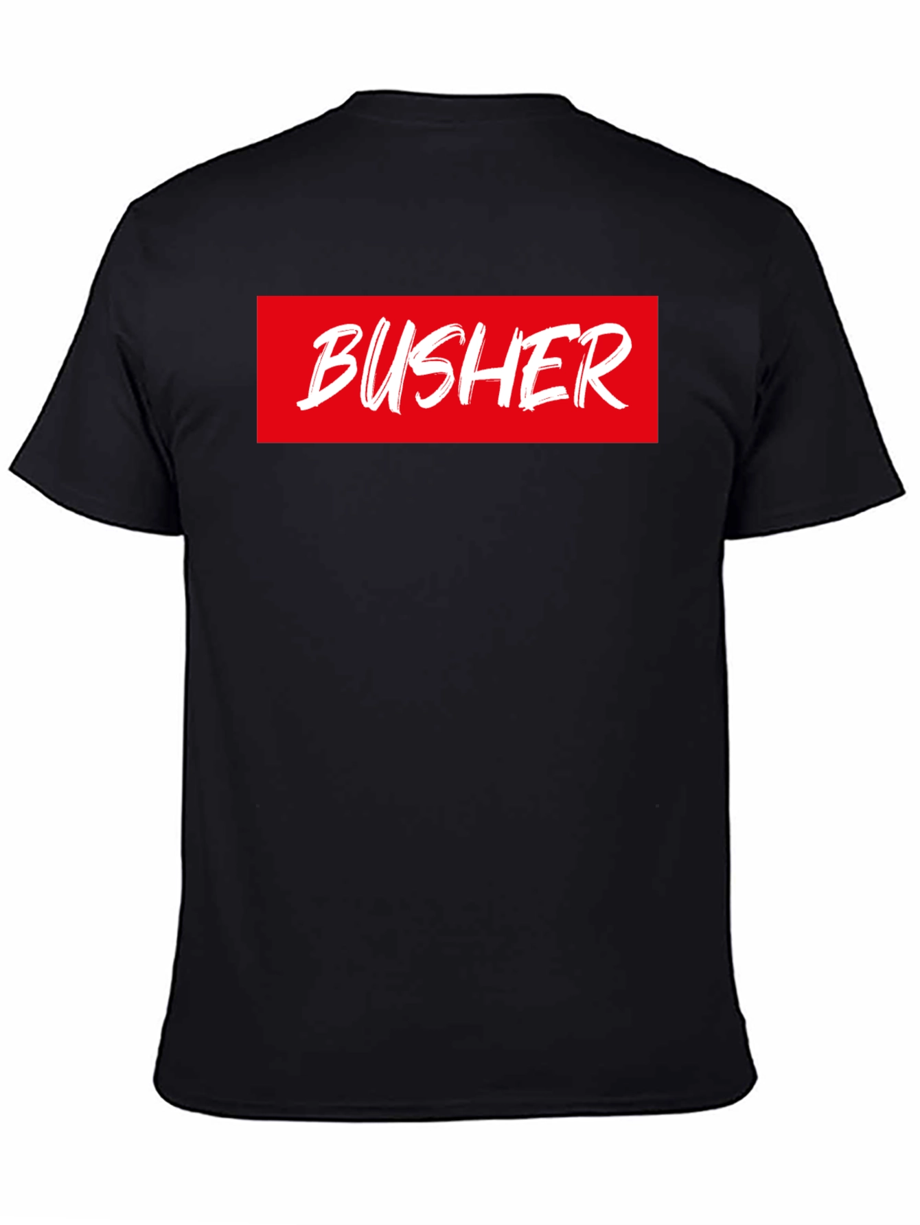 BUSHER Box Logo T-Shirt - Bold Statement Tee