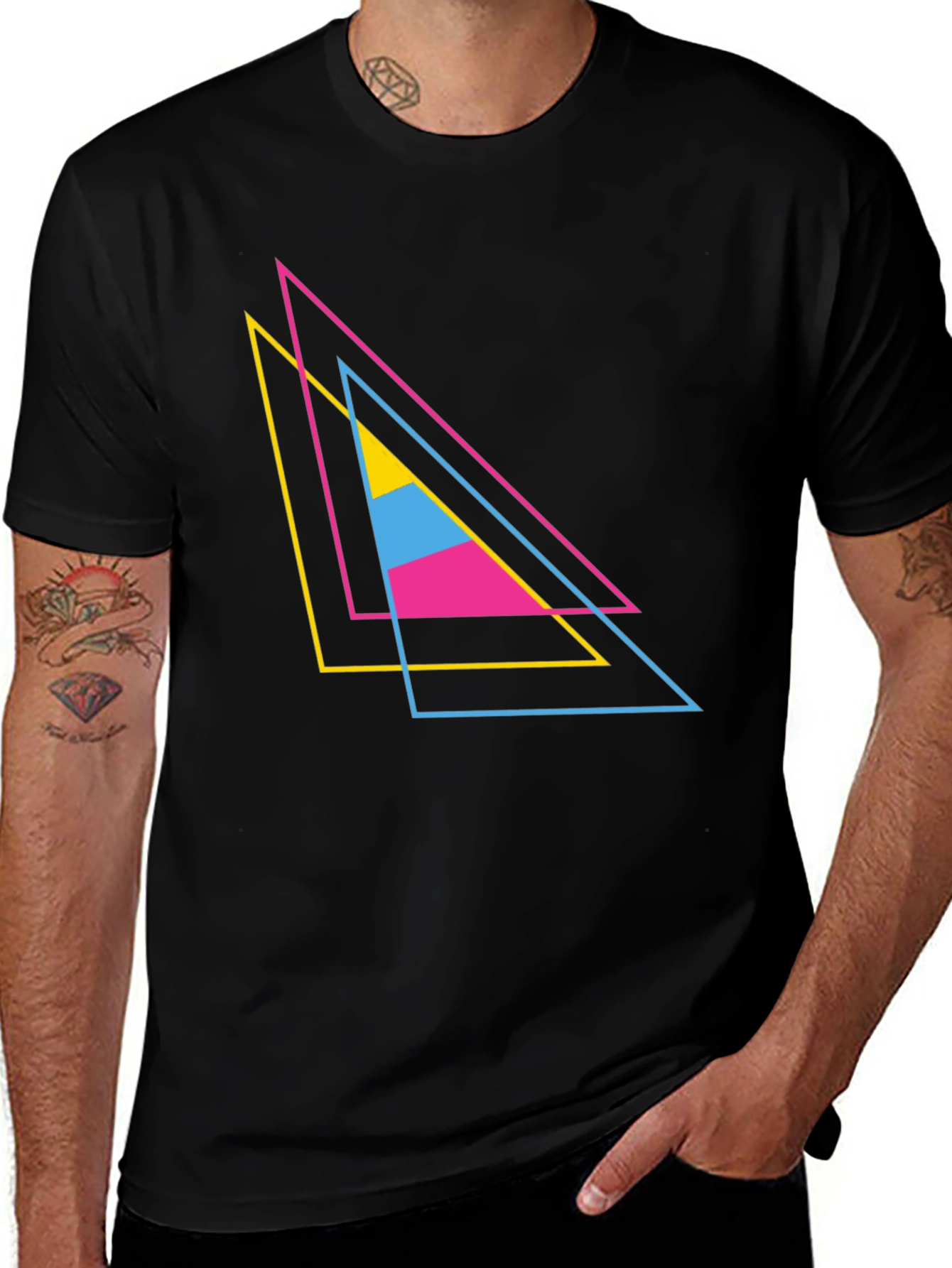 Geometric Triangle T-Shirt