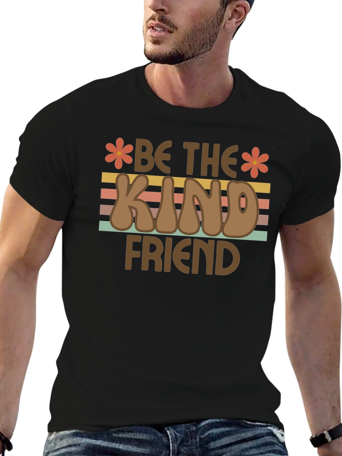 Be The Kind Friend Retro Graphic T-Shirt