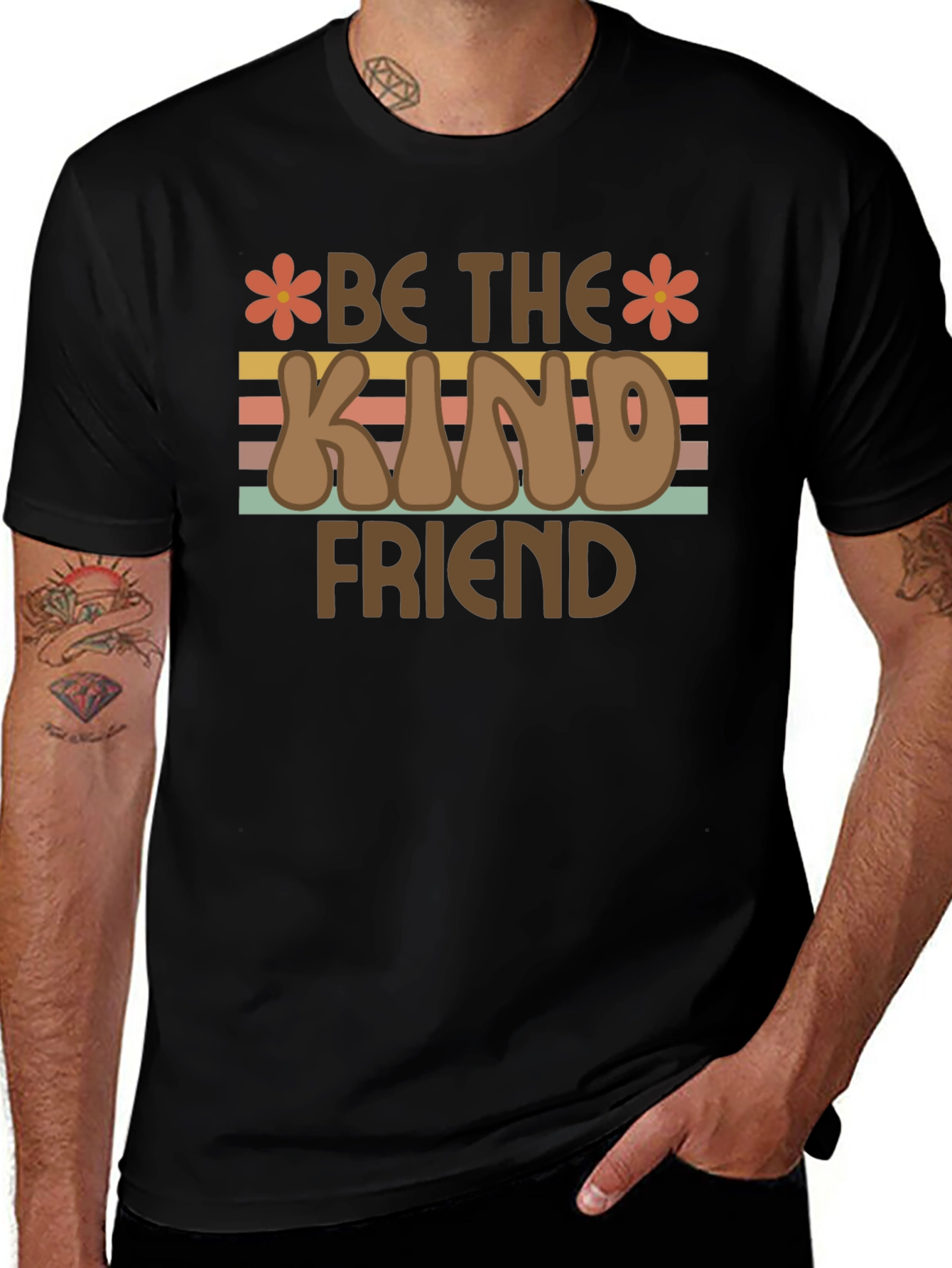 Be The Kind Friend Retro Graphic T-Shirt