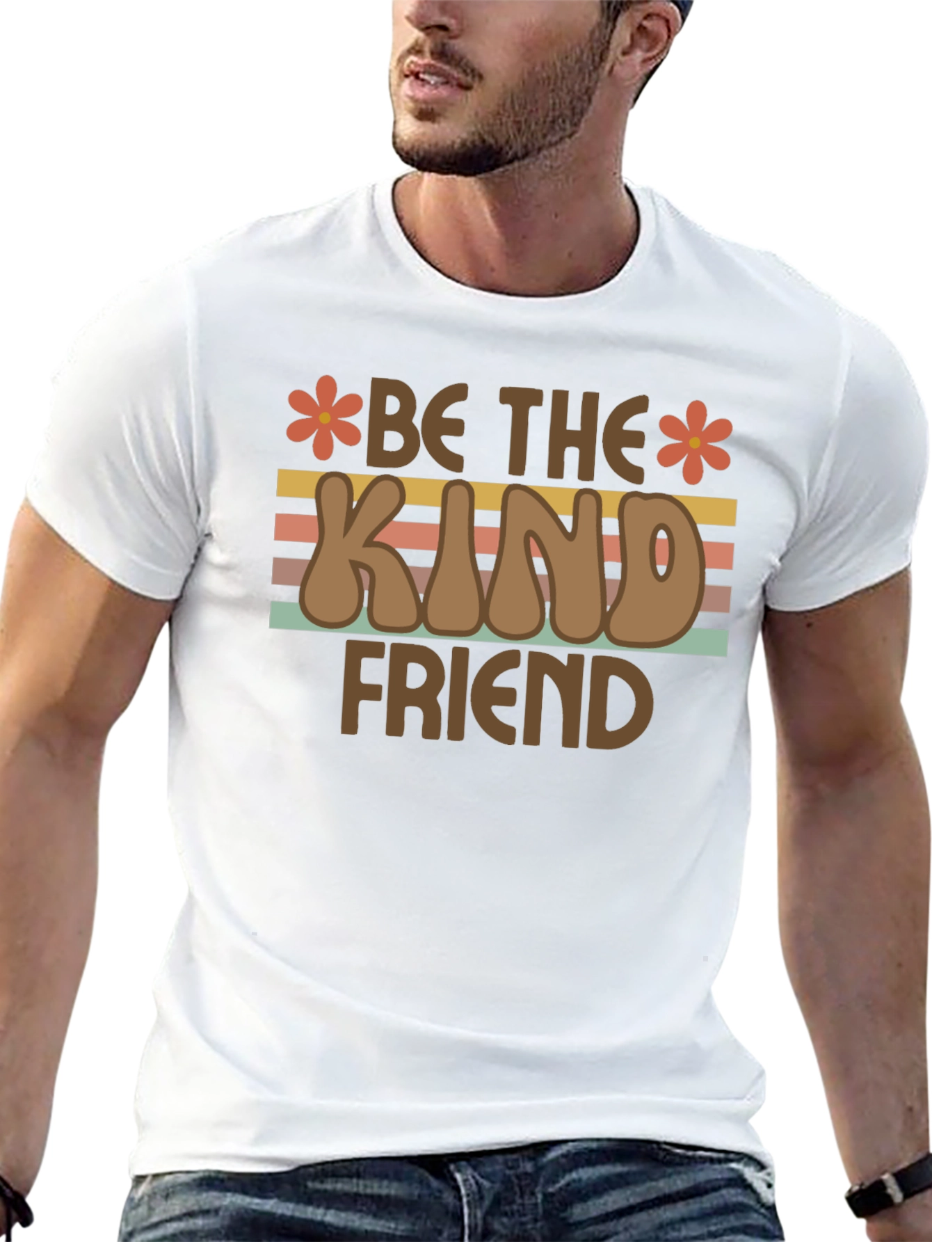 Be The Kind Friend Retro Graphic T-Shirt