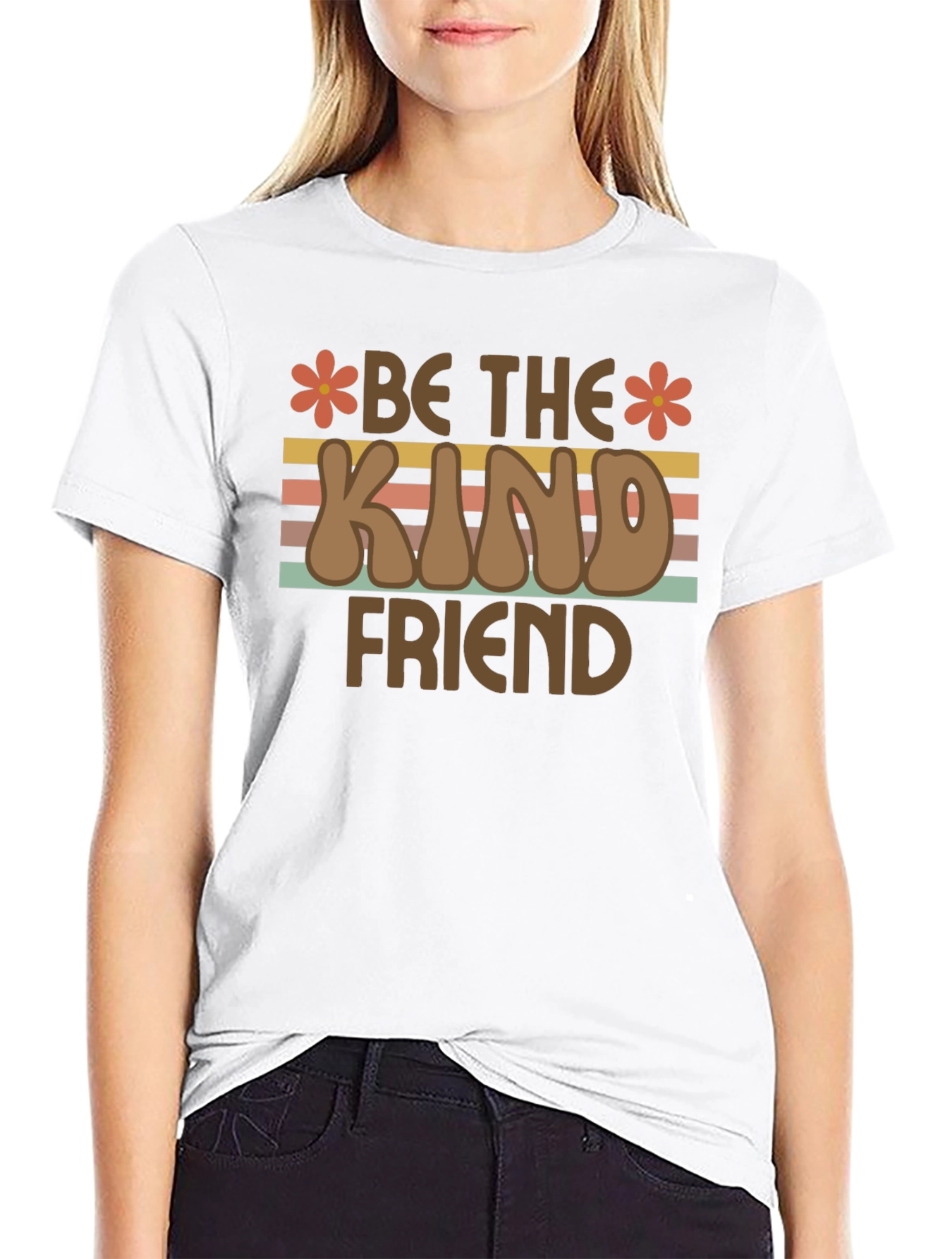 Be The Kind Friend Retro Graphic T-Shirt
