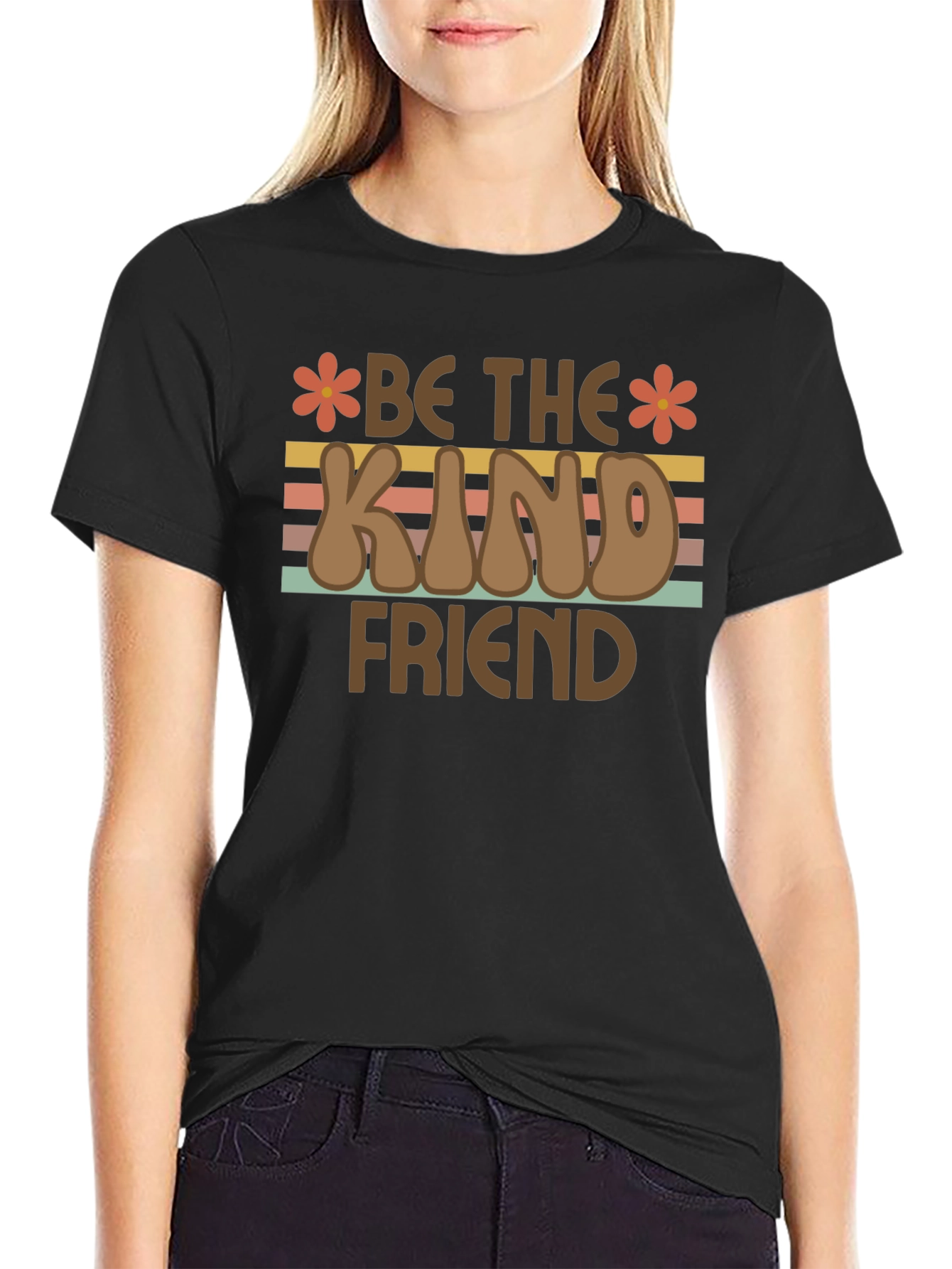 Be The Kind Friend Retro Graphic T-Shirt
