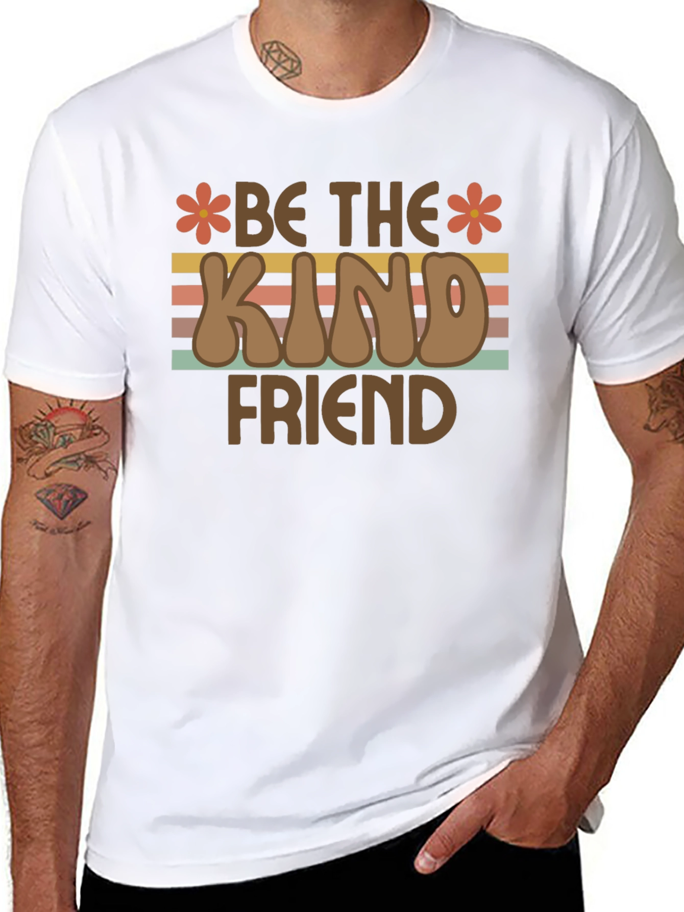 Be The Kind Friend Retro Graphic T-Shirt