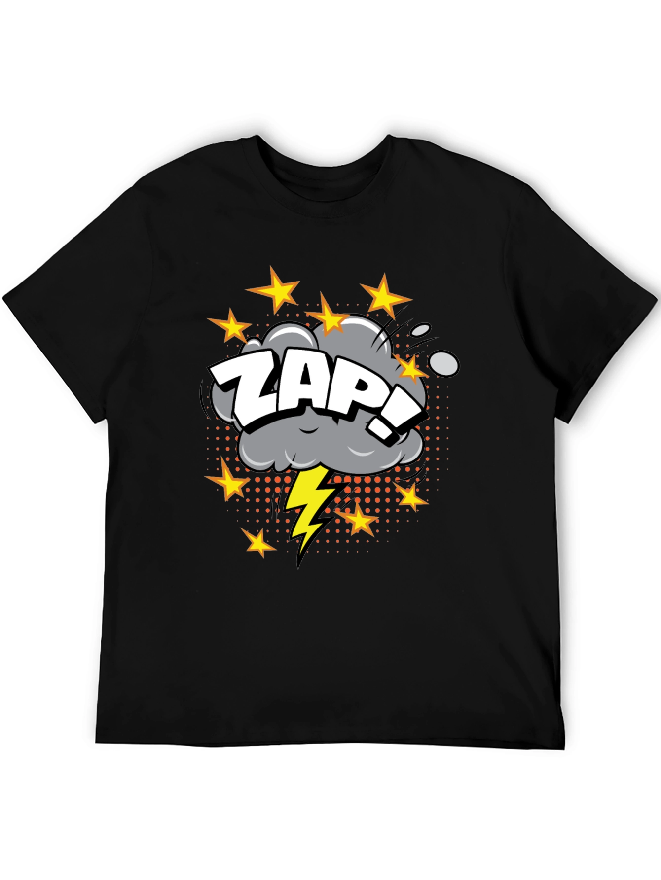 ZAP! Graphic Print Black T-Shirt