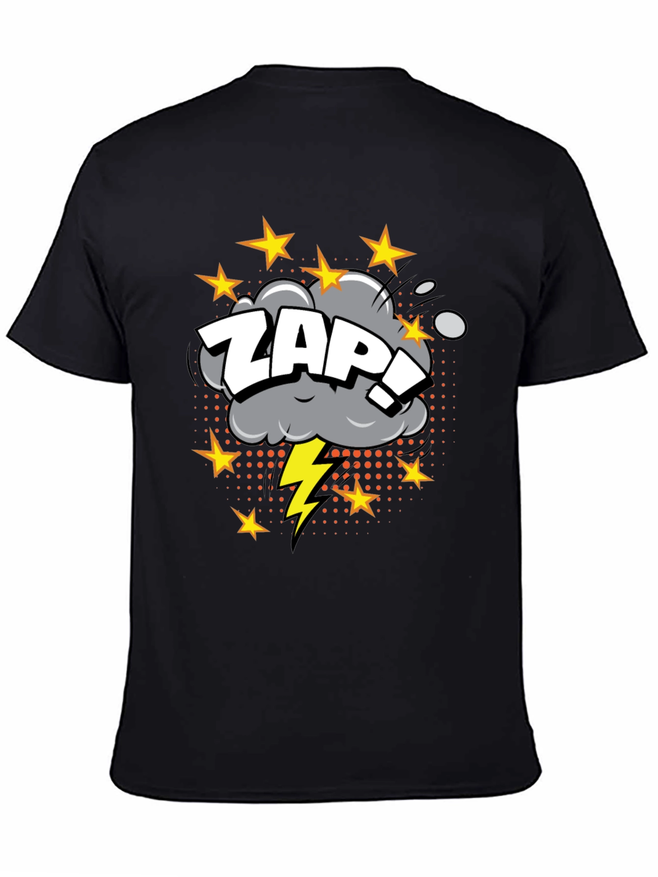 ZAP! Graphic Print Black T-Shirt